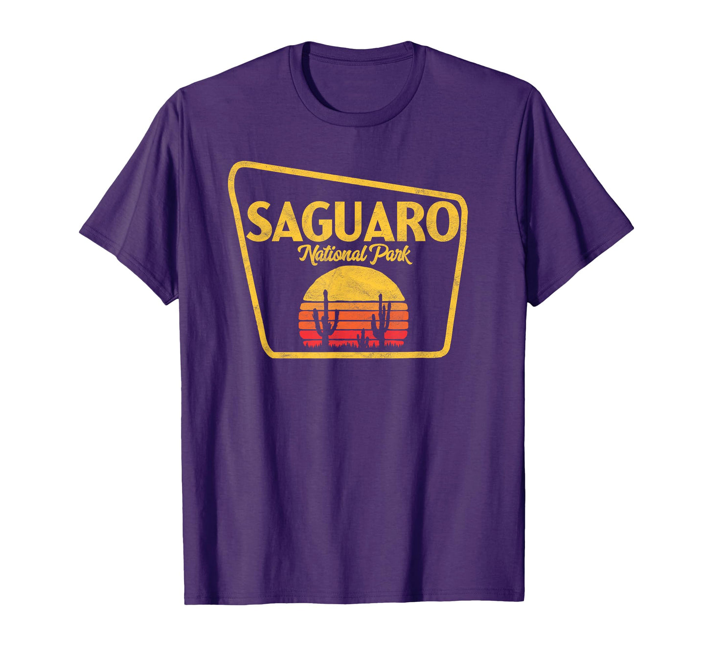 Symbiosis Supply Co. Saguaro National Park Retro Sign Design T-Shirt