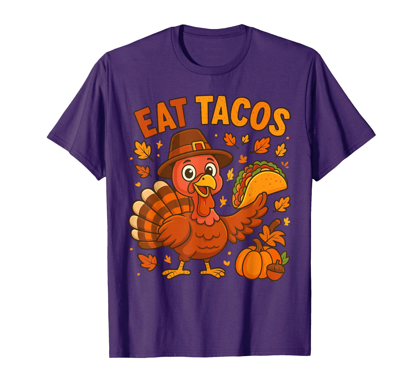 Thanksgiving Turkey Eat Tacos Mexican Thanksgiving Aumtum T-Shirt
