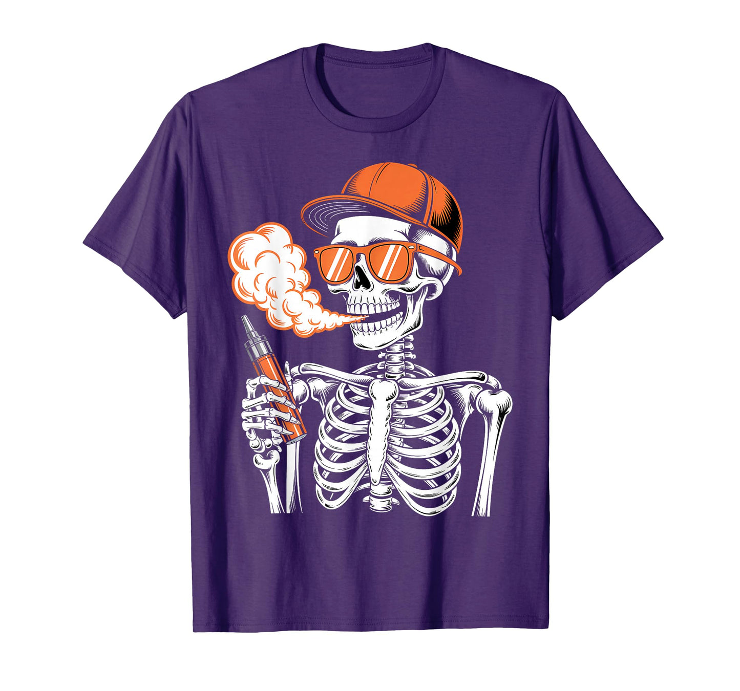 Halloween Skeleton Vaping Costume T-Shirt