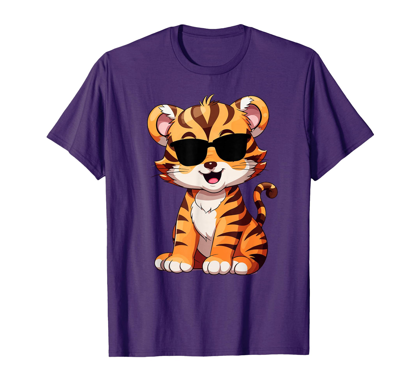 Tiger tshirt Spirit Tiger cub Face Wild Animal Colorful 80s T-Shirt