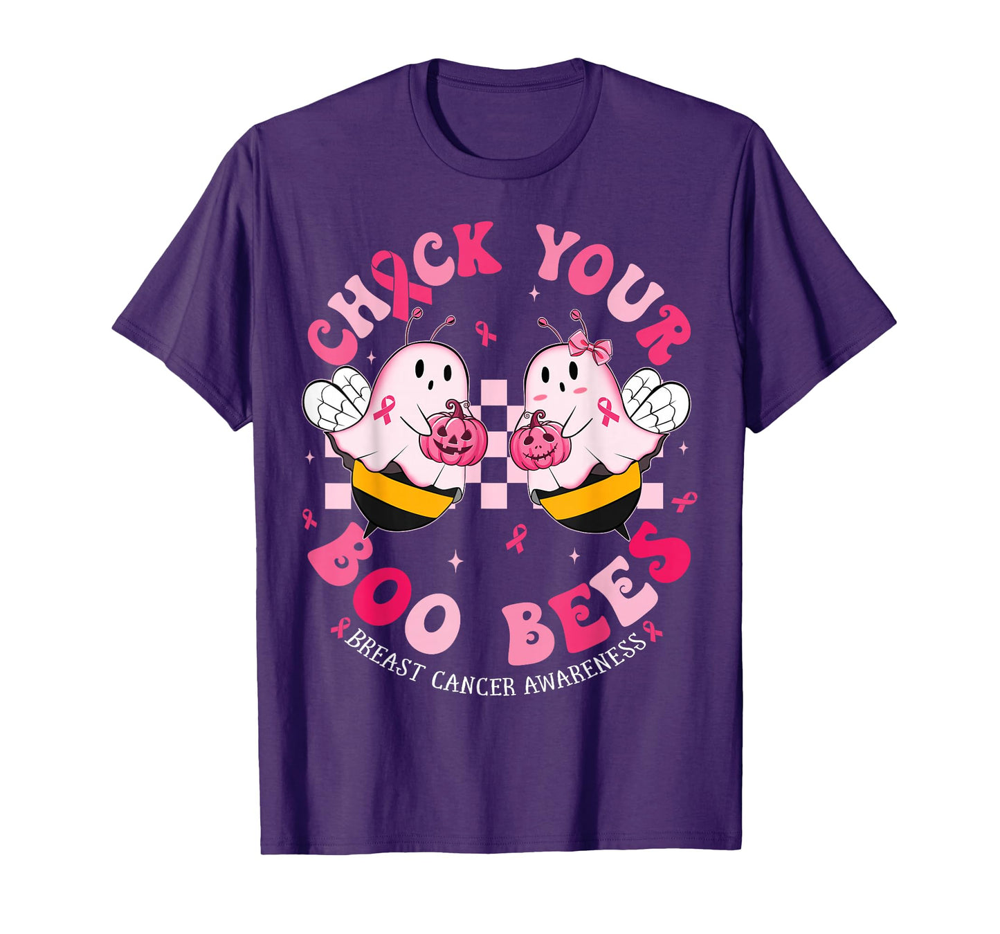 Breast Cancer Awareness Halloween Costume for Women Support T-Shirt