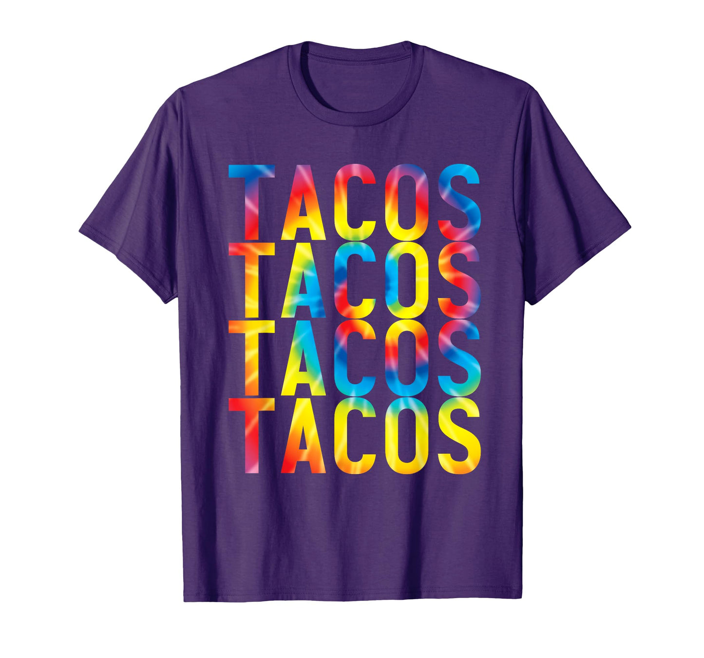 Retro Tacos Vintage Tie Dye Taco Tuesday Mexican Tee T-Shirt