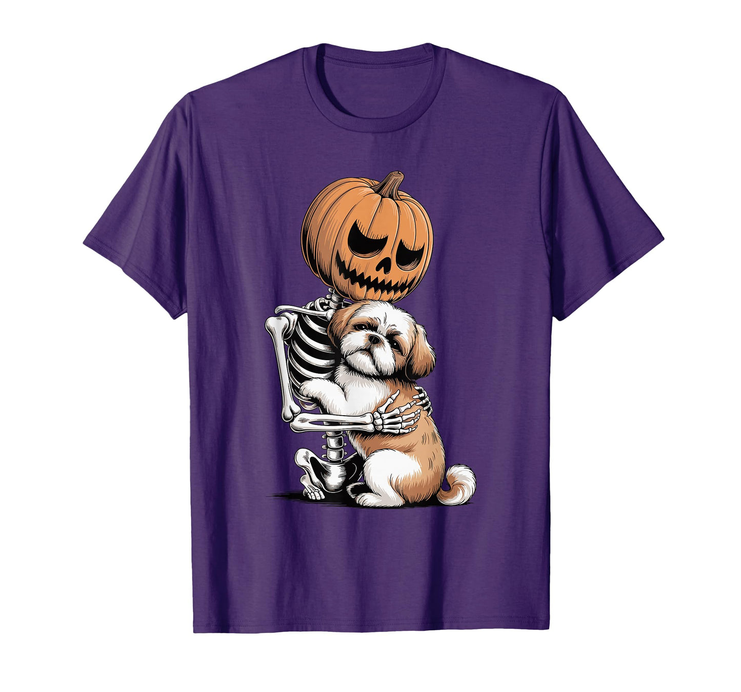 Halloween Skeleton Shih Tzu Shih Tzus T-Shirt
