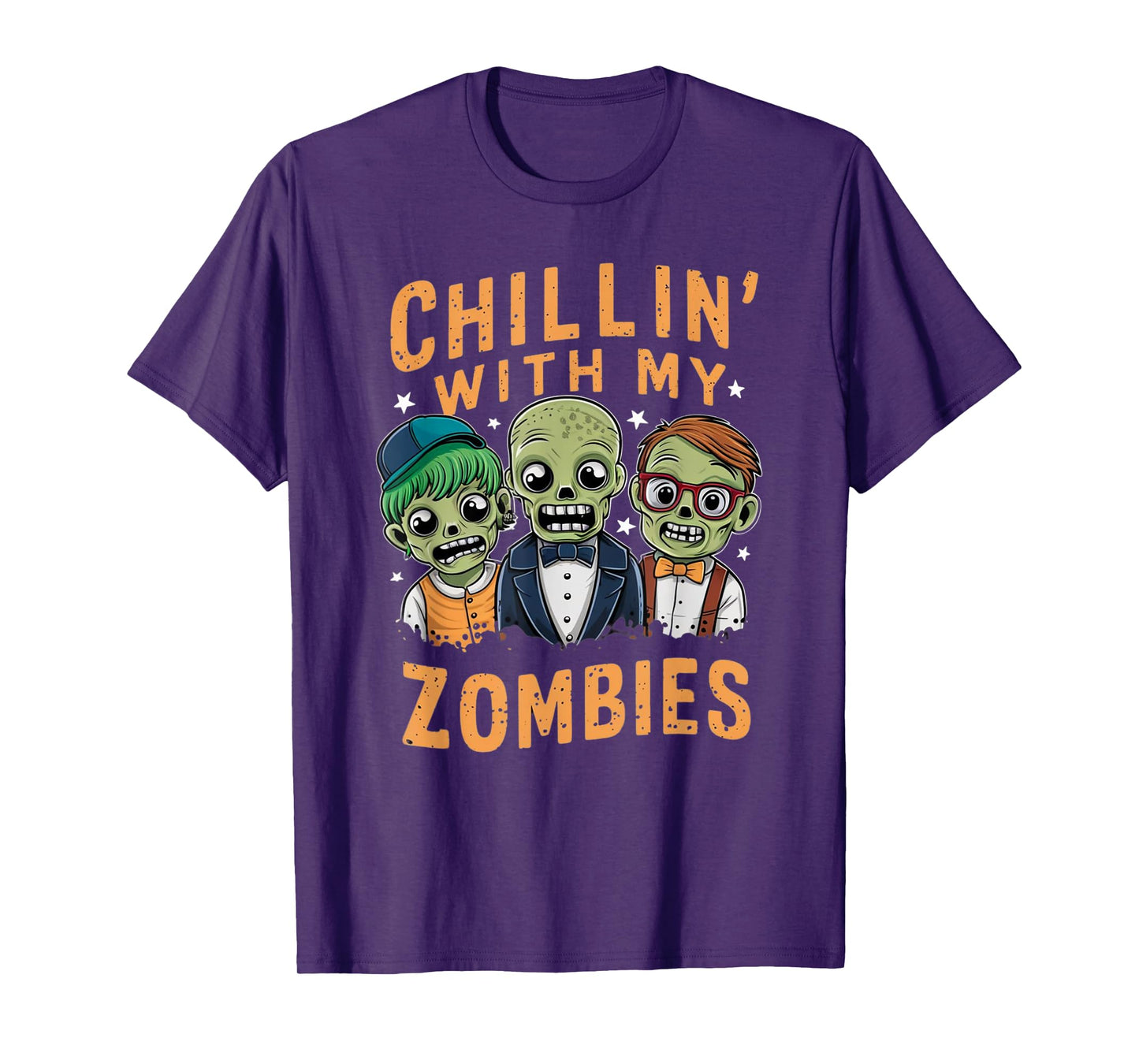 Chillin With My Zombies Cute Zombie T-Shirt