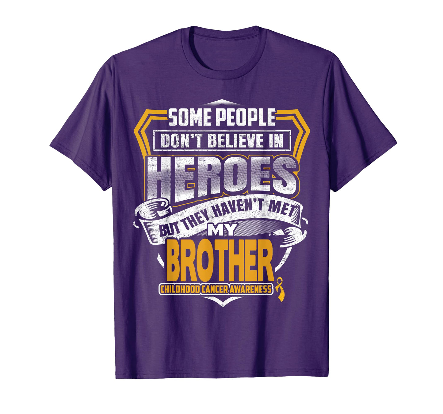 Childhood Cancer Warrior - I Wear Gold For My Brother T-Shirt