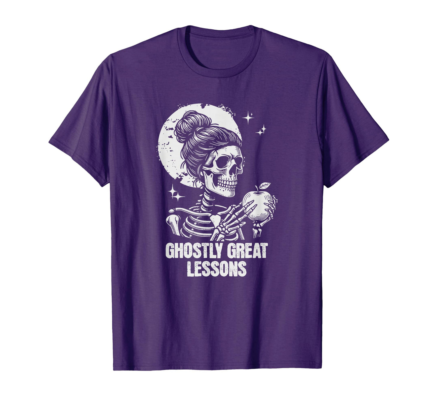 Halloween Ghostly Great Lessons Teacher Skeleton School T-Shirt