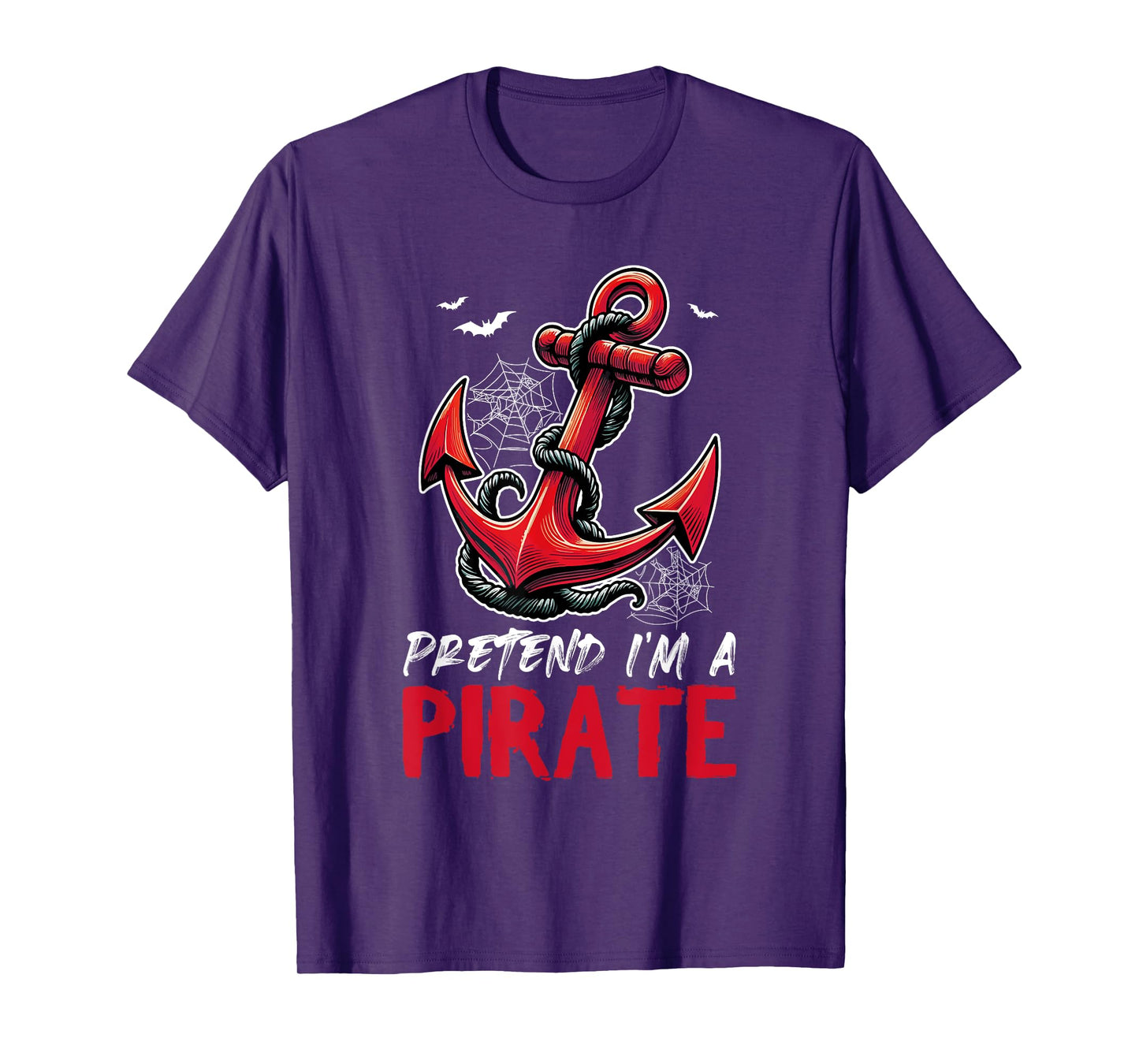 Pretend A Pirate Halloween Cosplay Costume Anchor Lover Kids T-Shirt