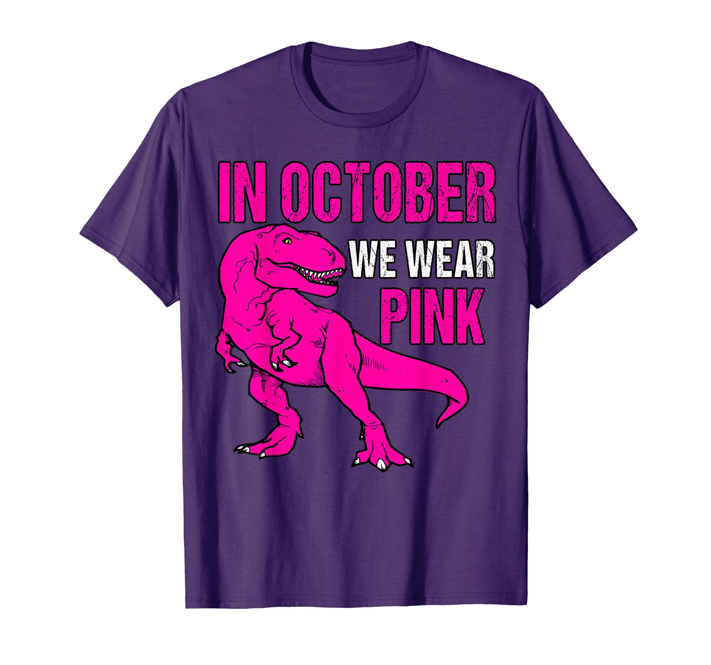 In October We Wear Pink Breast Cancer Awareness Kids Boys T-Shirt