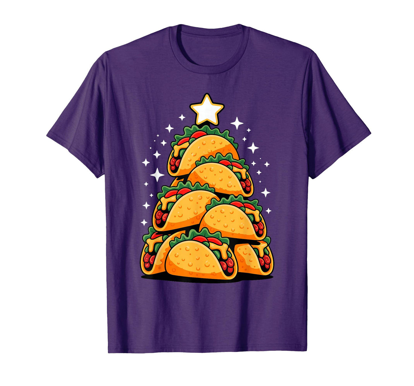 Christmas Tree Tacos Mexican Food Taco T-Shirt