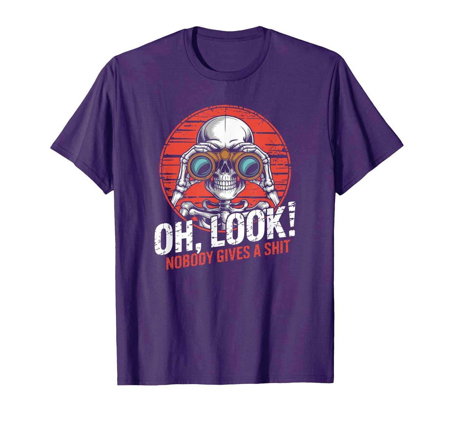Oh Look Nobody Gives Funny Skeleton Costume T-Shirt