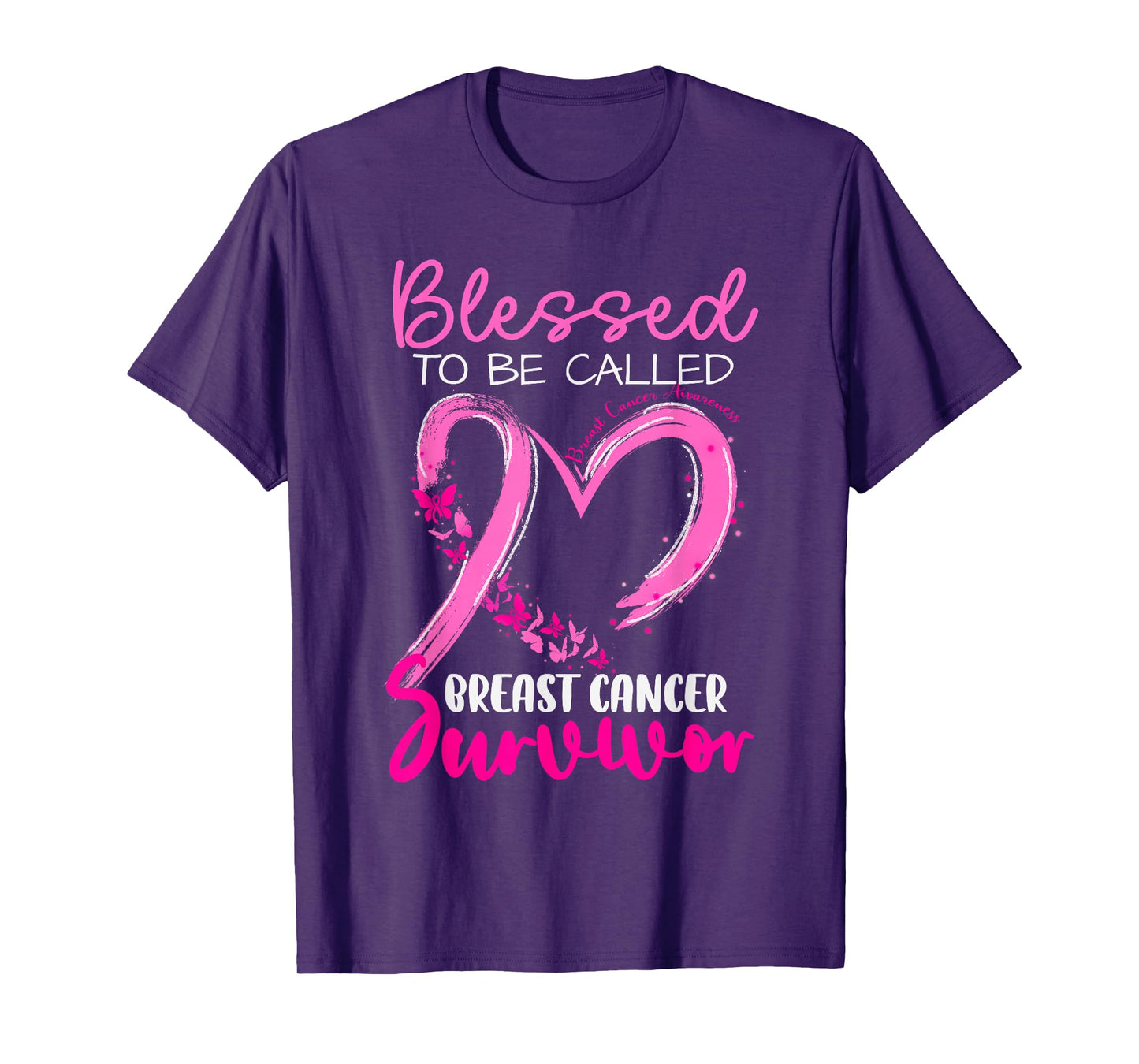 Blessed to be Called Breast Cancer Survivor Pink Awareness T-Shirt