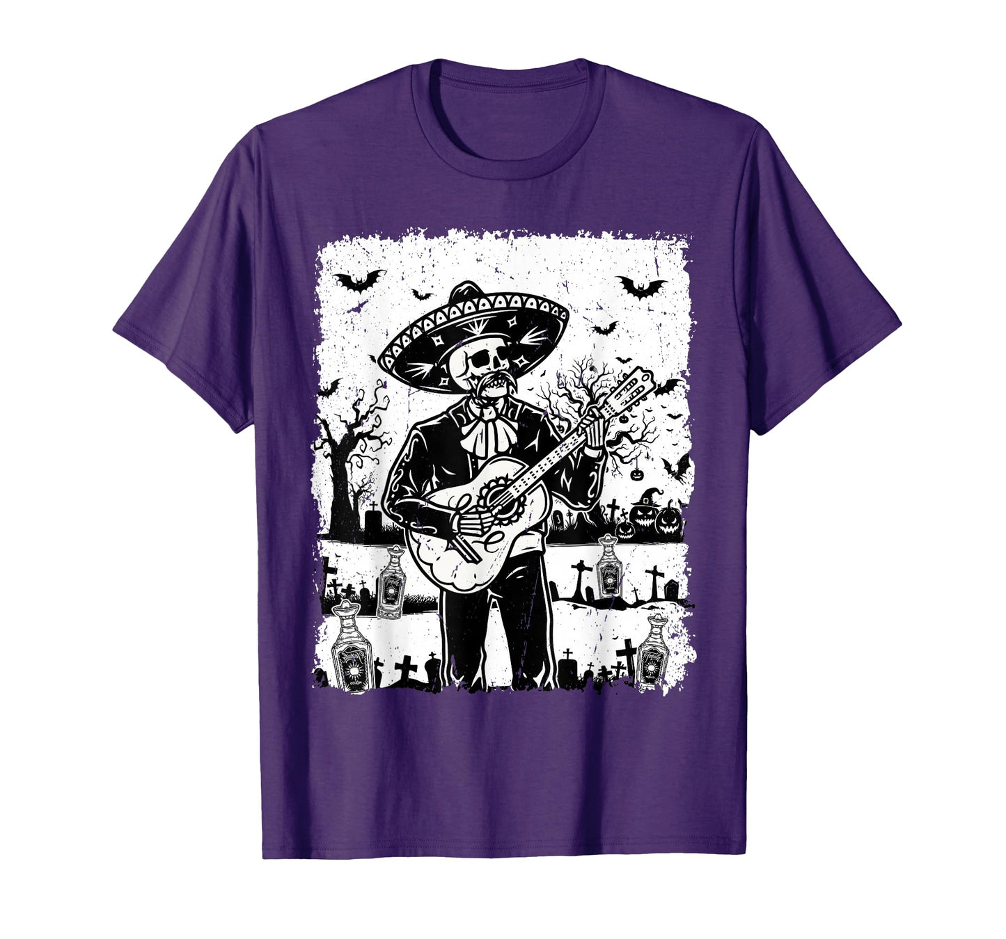 Mariachi Skeleton Tequila Dia De Los Muertos Day of The Dead T-Shirt