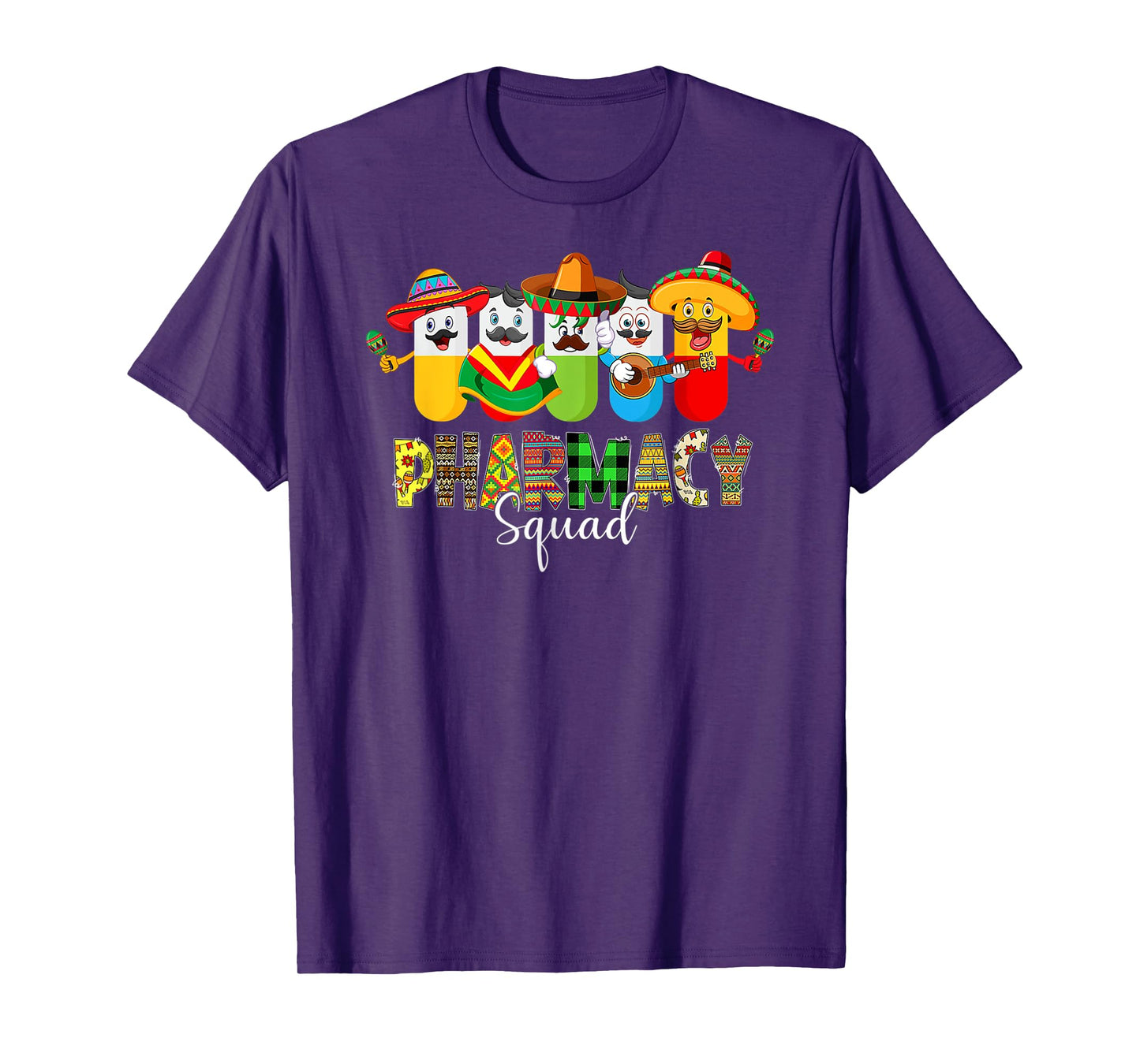 Pharmacy Squad Pharmacist Cinco De Mayo Mexican Fiesta Party T-Shirt