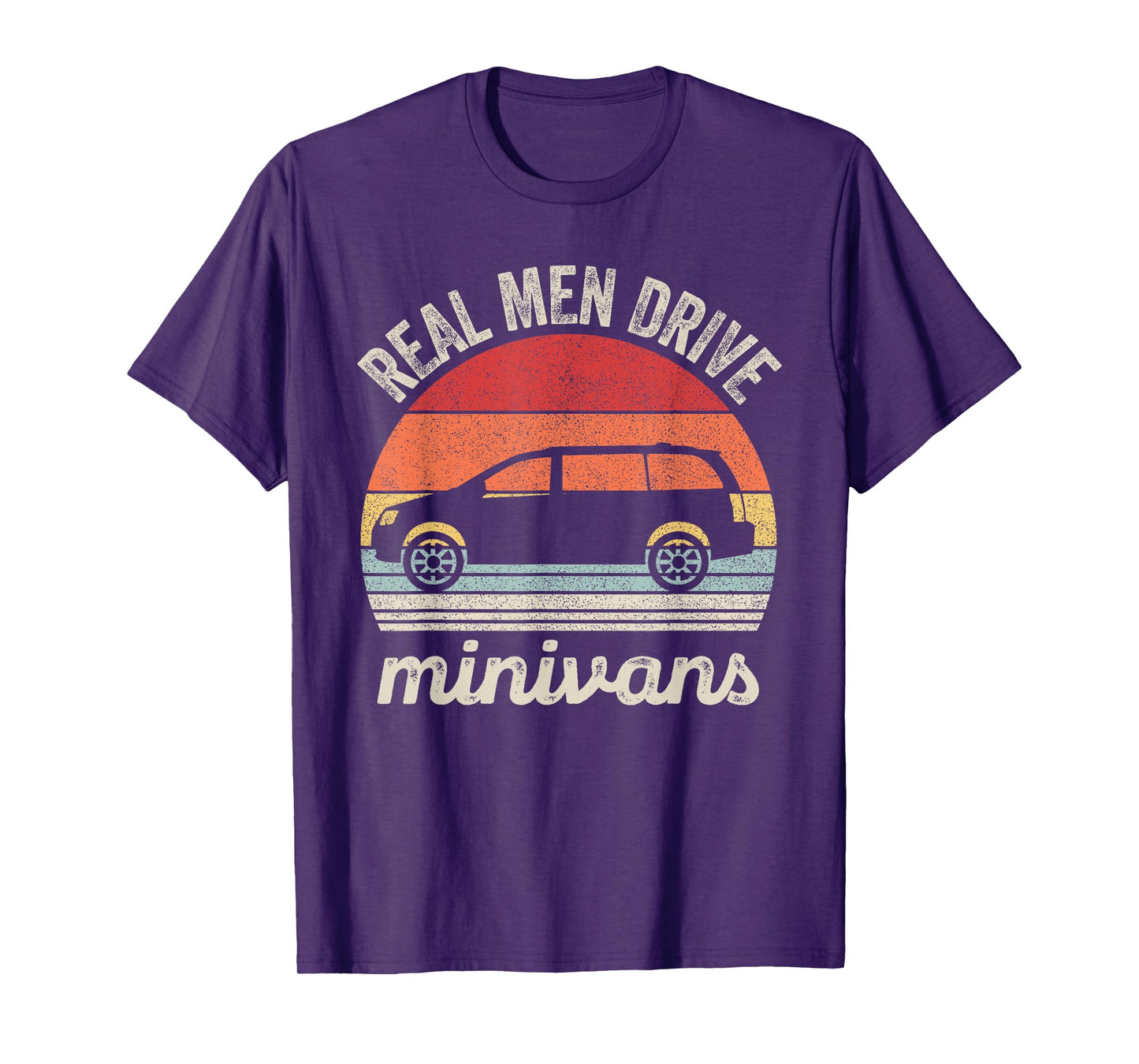 Catch Some Rays Vintage Retro Real Men Drive Minivans Funny Van T-Shirt - Black, Men's, Small, Short Sleeve, Classic Fit, Crew Collar, Retro, All Seasons, 1 Count, 0 Pockets, Machine Wash