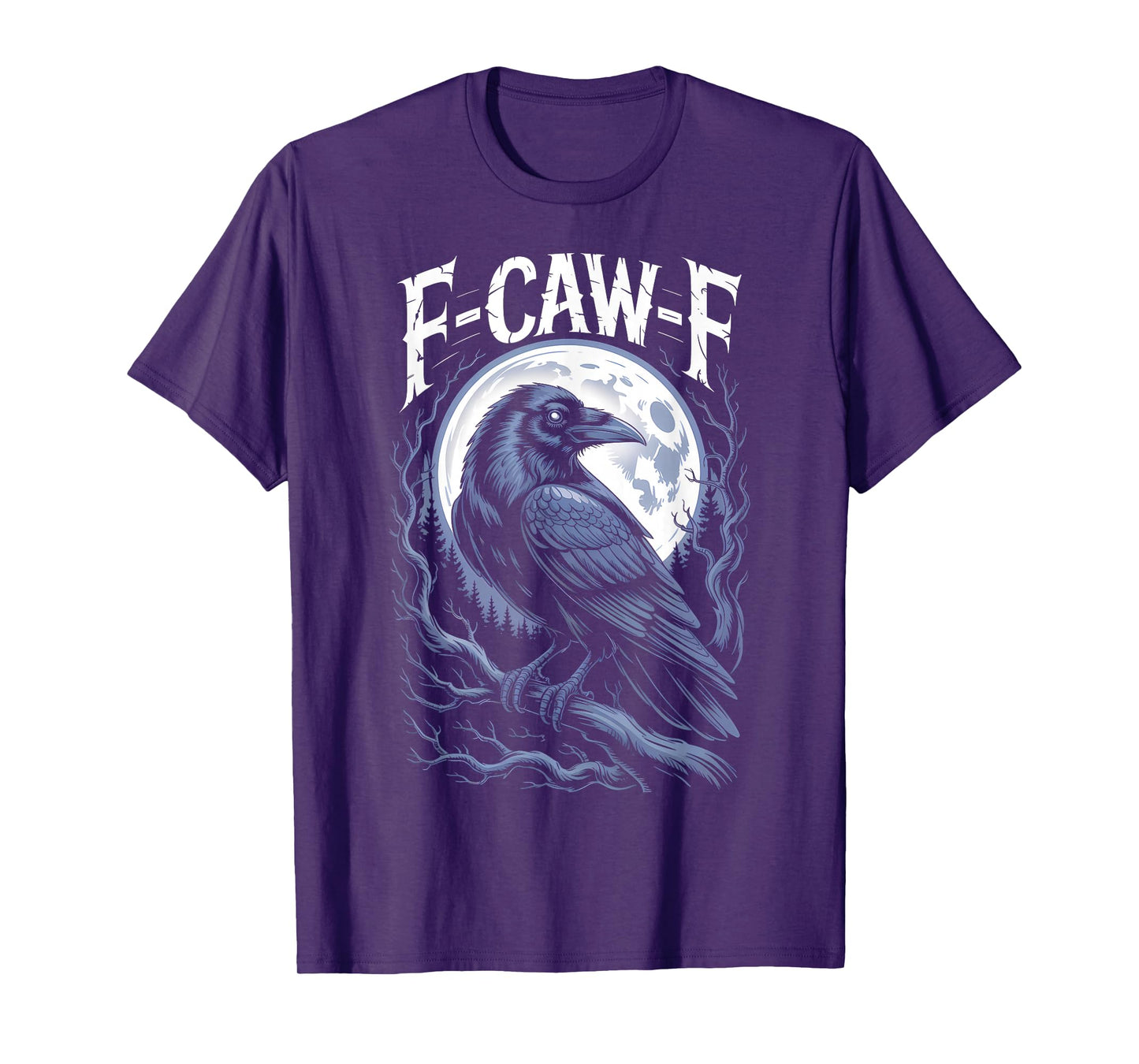 Funny F-Caw-F Black Crow Sound Meme Humor T-Shirt