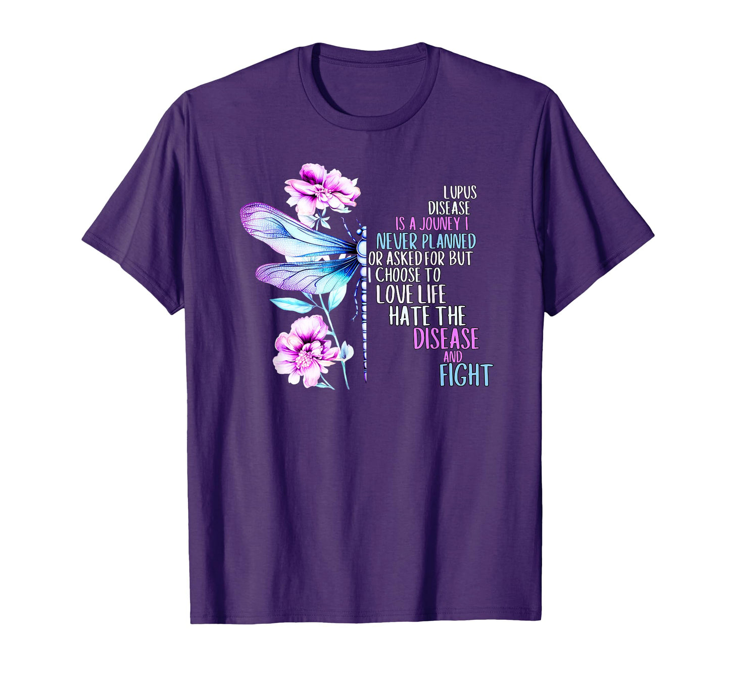 Butterfly Purple Systemic Lupus Erythematosus Awareness 2025 T-Shirt