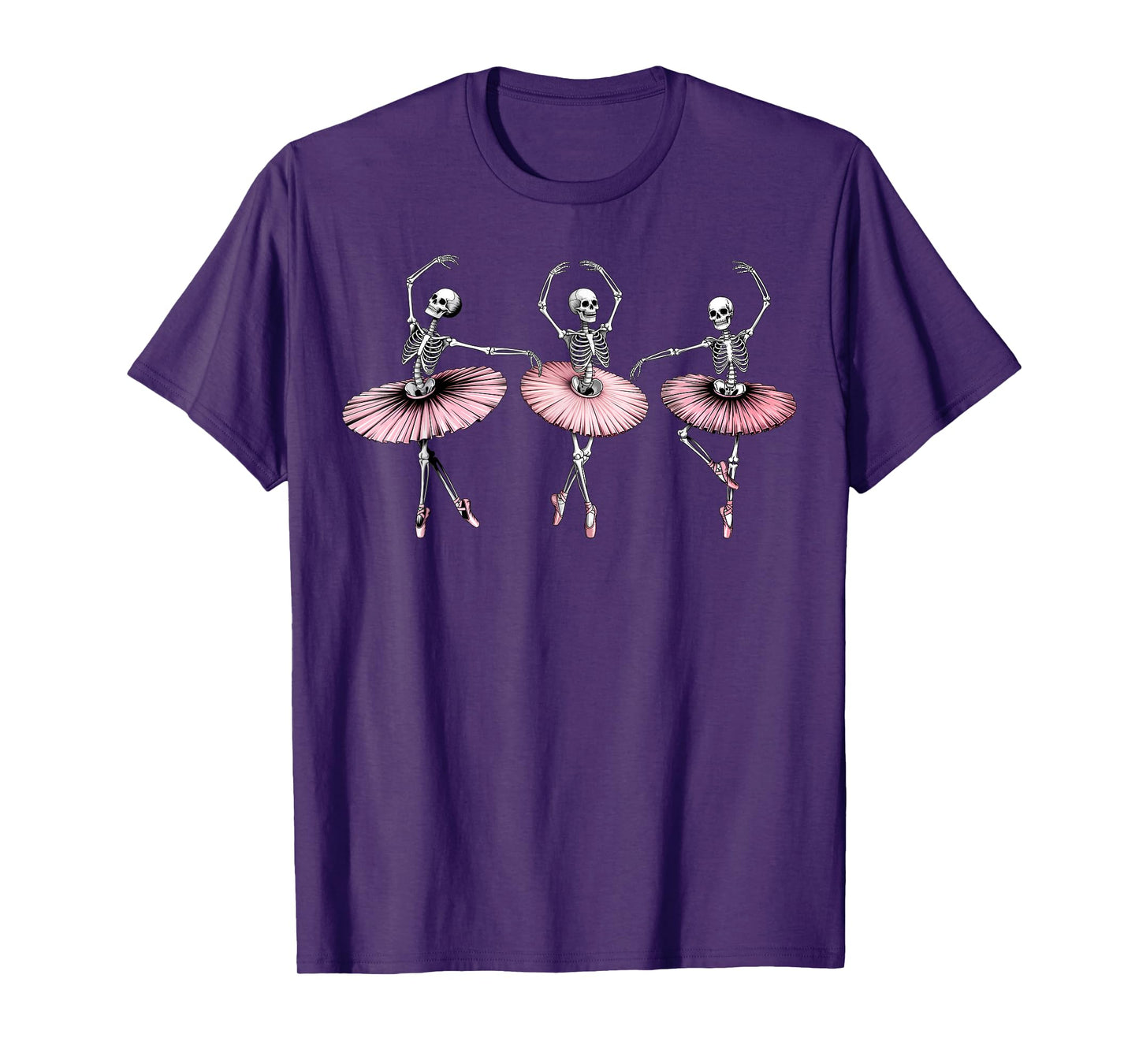 Skeleton Ballerina Dancer Spooky Graceful Dancing Halloween T-Shirt