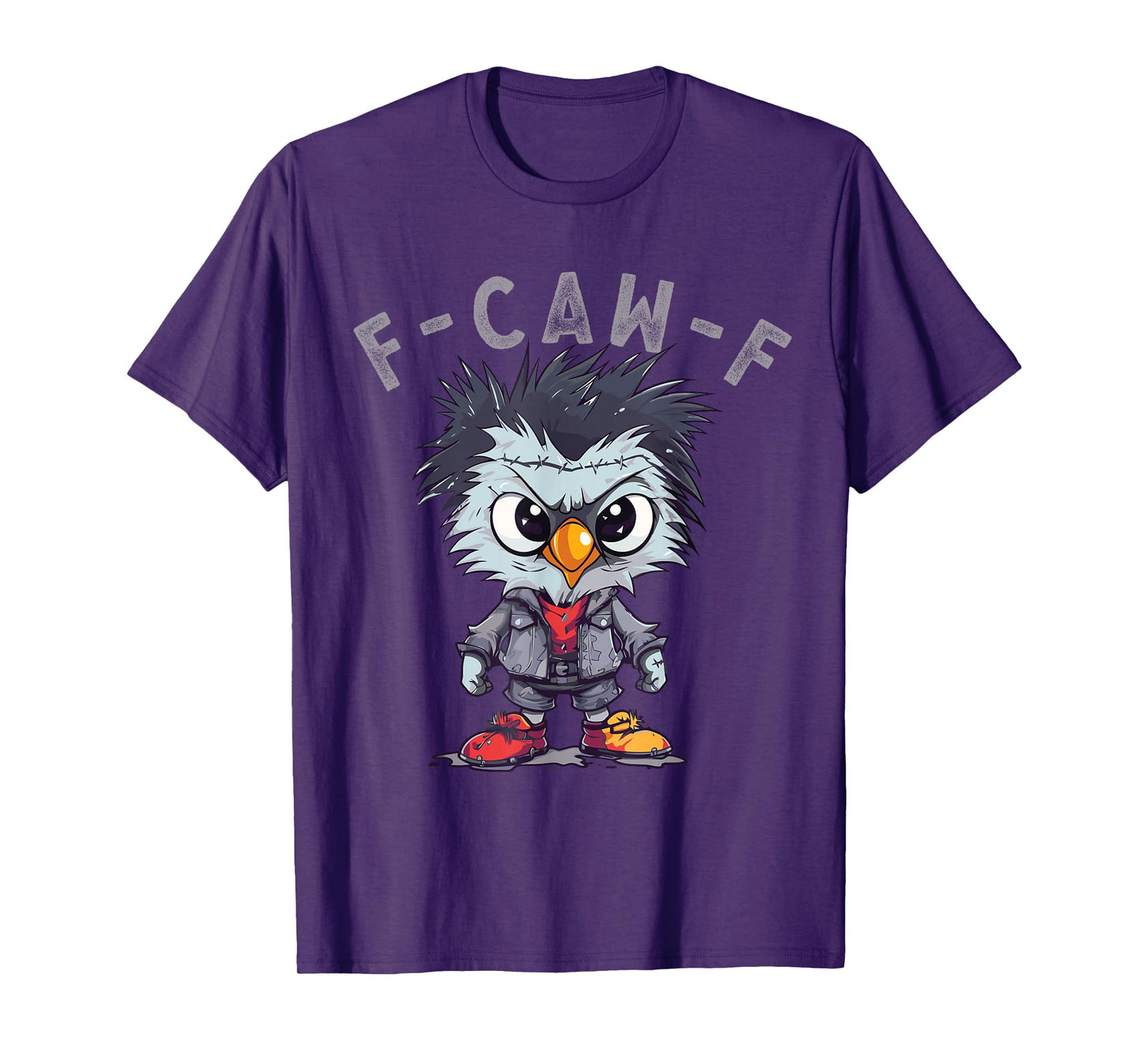 F-Caw-F Funny Chicken FCAWF Humour Quote Baby Rooster Meme T-Shirt
