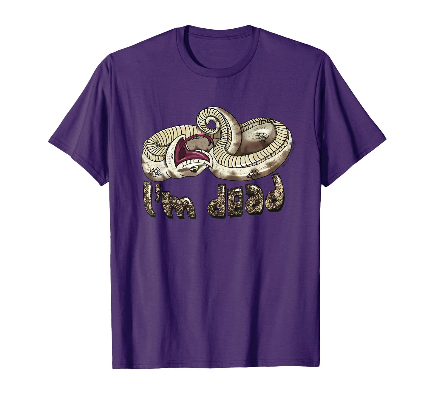 Cute Funny Hognose Snake I'm Dead T-Shirt