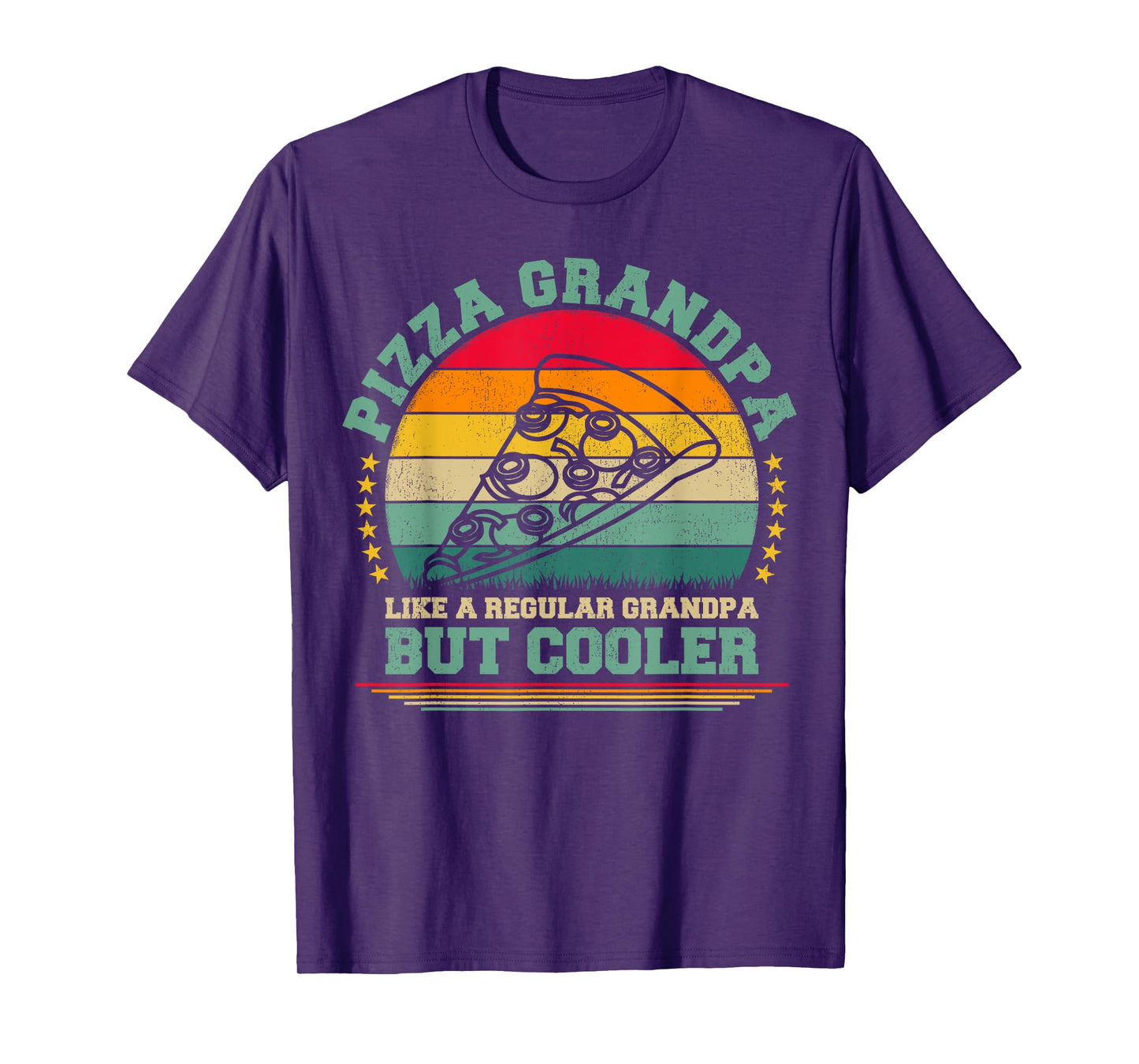 Pizza Lover Funny Vintage Pizza Grandpa Father's Day T-Shirt