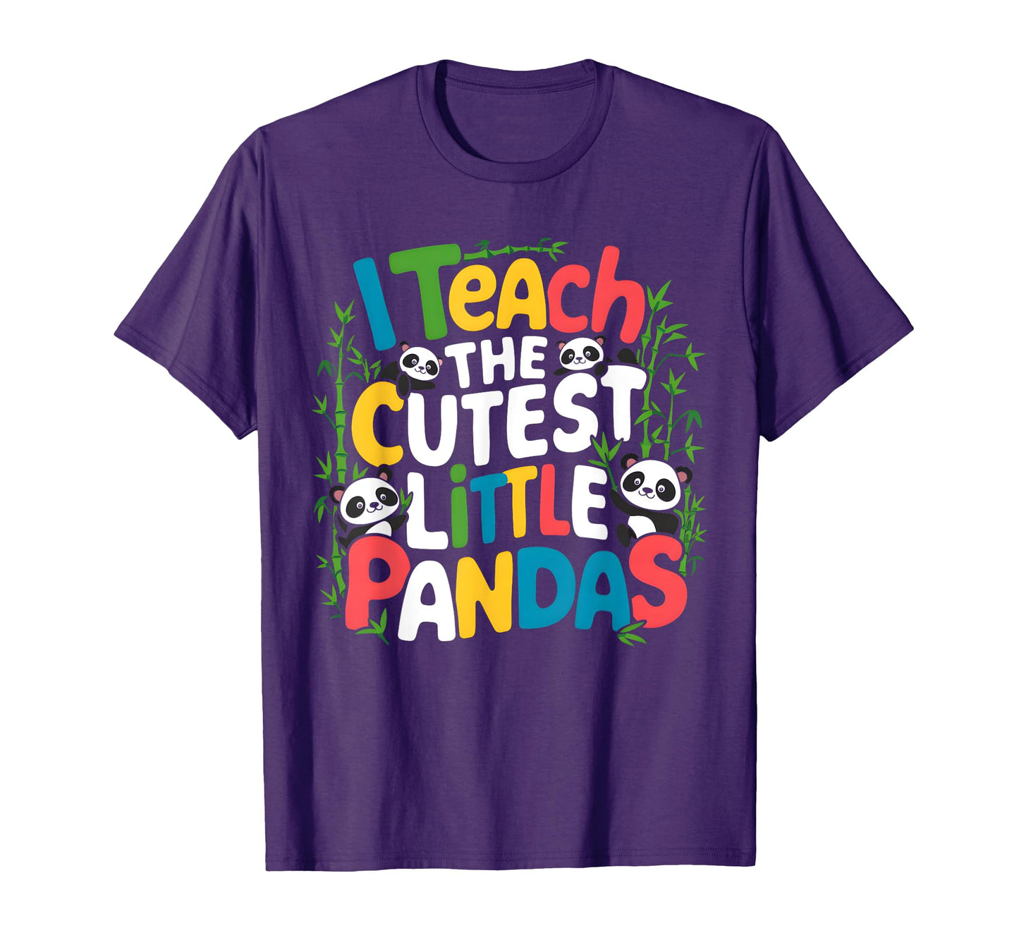 I Teach the Cutest Little Pandas Teacher Teaching T-Shirt