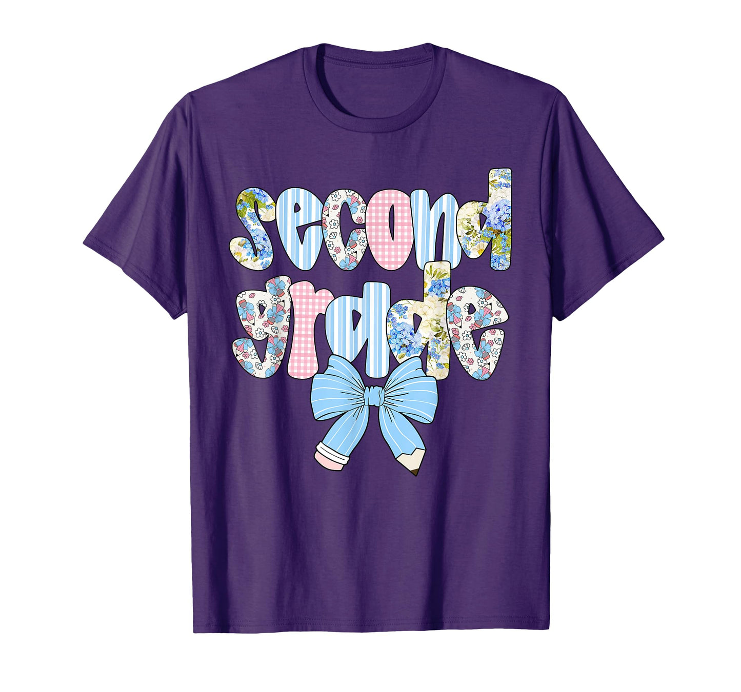 Second Grade Coquette Bow Pencil First Day Back To School T-Shirt