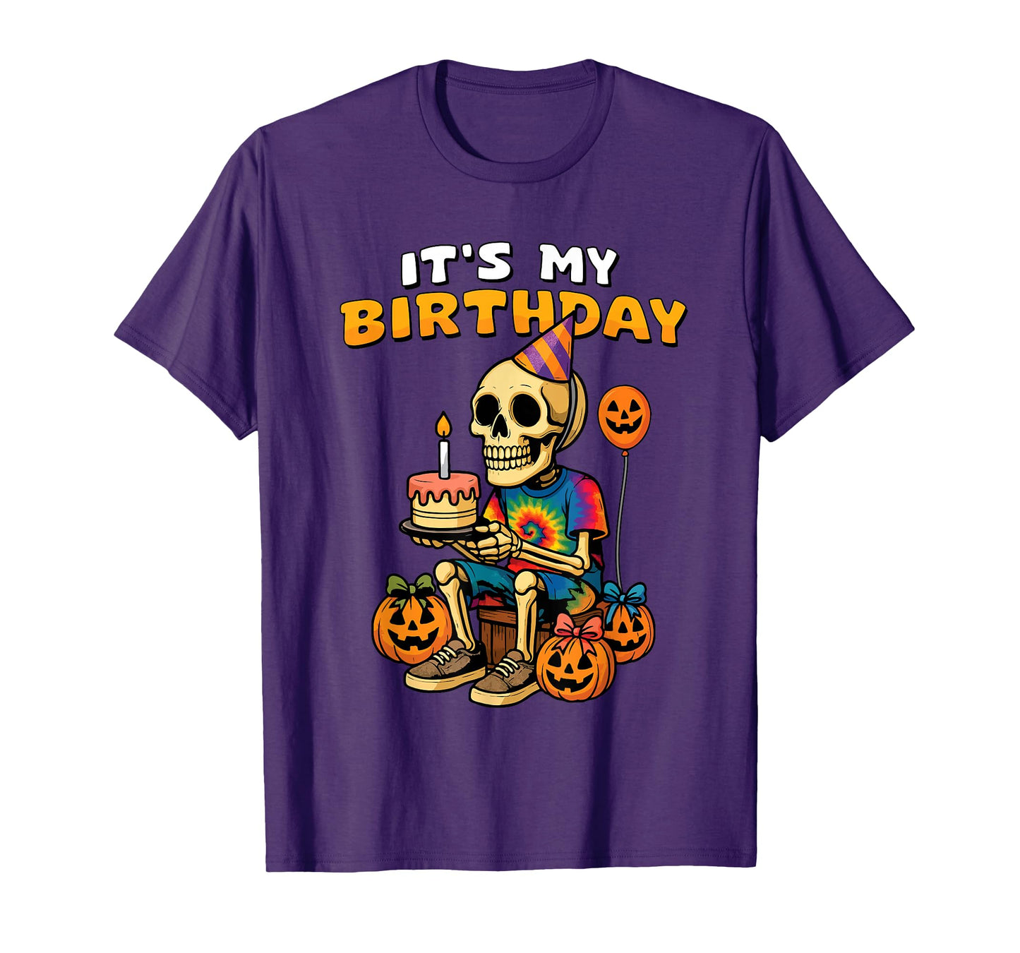It's My Birthday Happy Halloween Birthday Skeleton Party T-Shirt