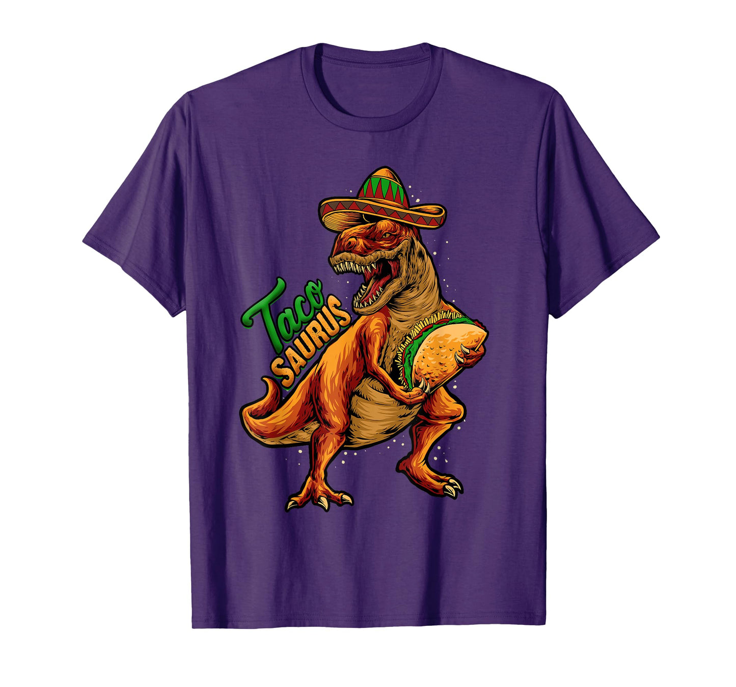 Tacosaurus T-Shirt Kids T-Rex Dinosaur Funny Taco Gift Fiesta T-Shirt