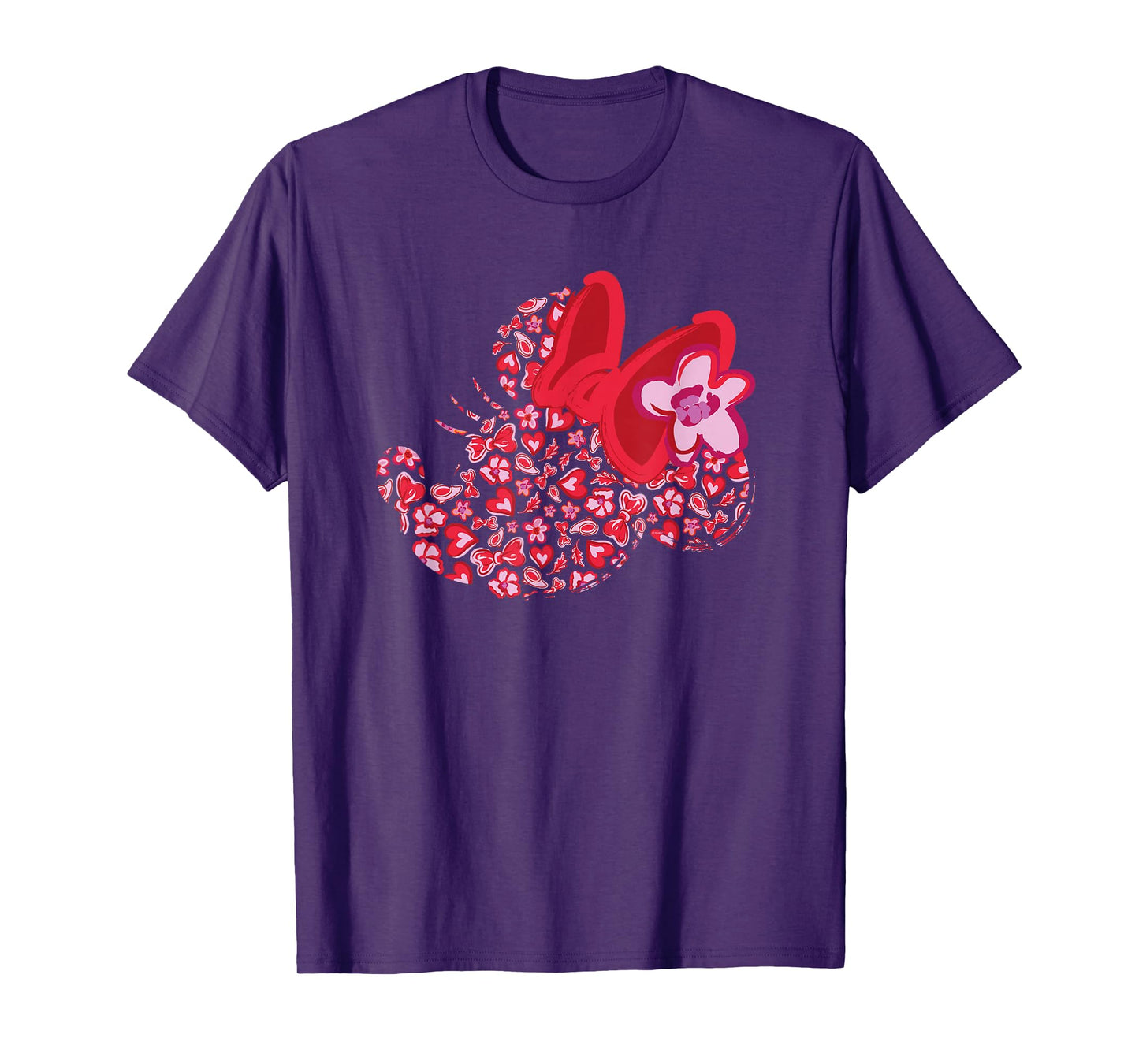 Disney Minnie Mouse Breast Cancer Awareness Silhouette T-Shirt