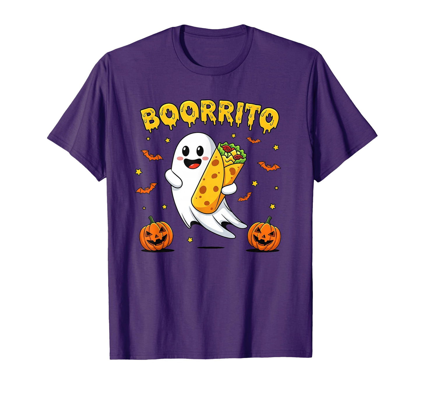 Spooky Ghost Burrito Costume Halloween T-Shirt