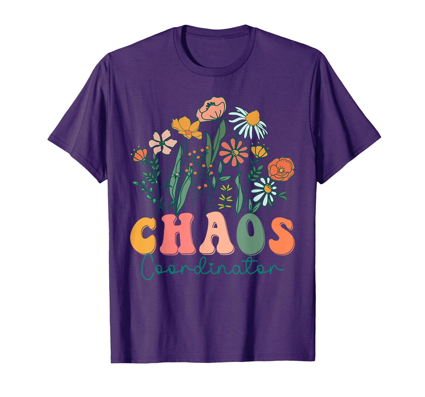 Groovy Wildflower Chaos Coordinator Tees T-Shirt
