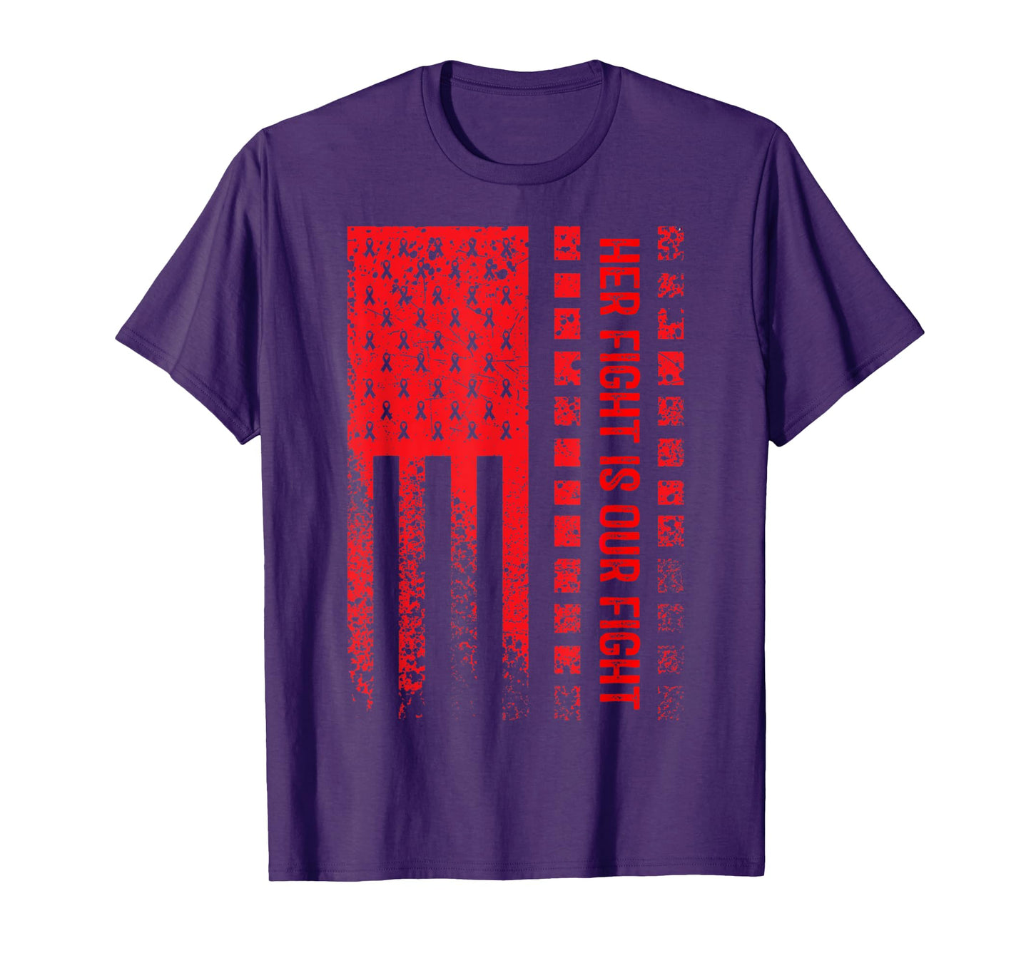 Her Fight Is Our Fight Squamous Cell Carcinoma Awareness T-Shirt