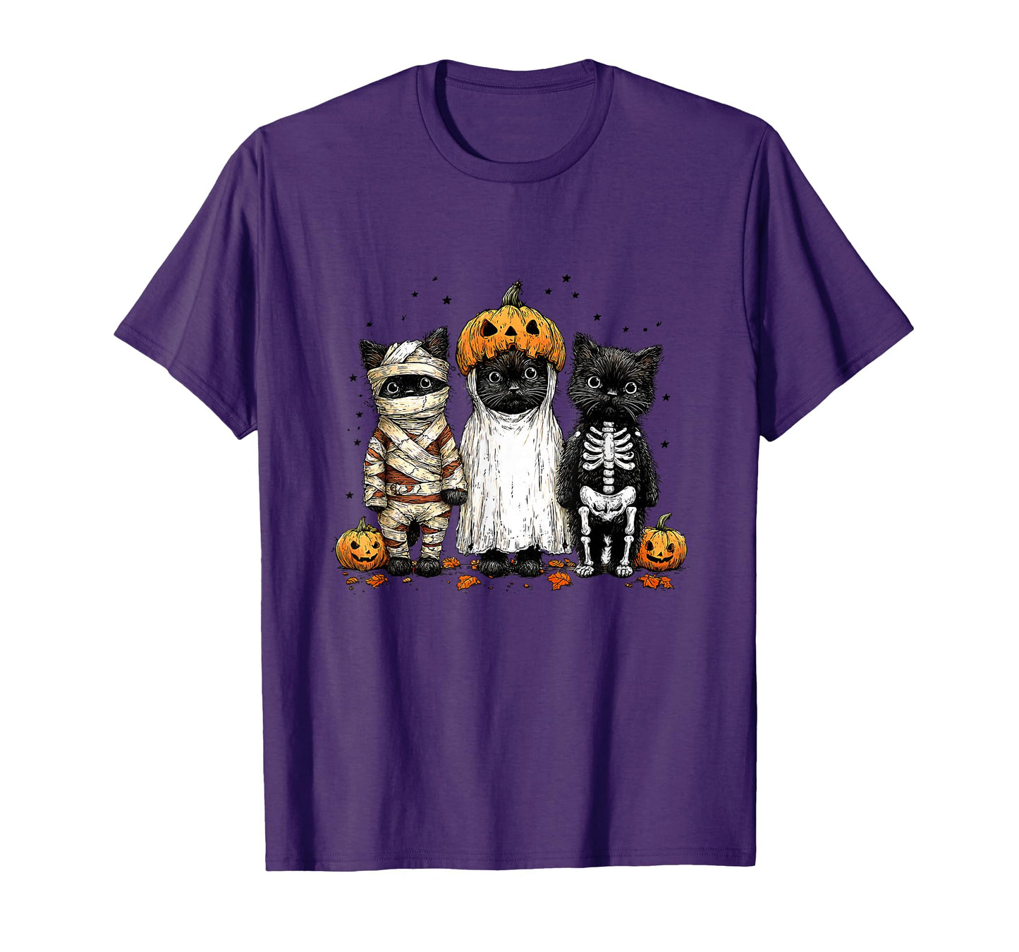 Spooky Halloween Cats T-Shirt