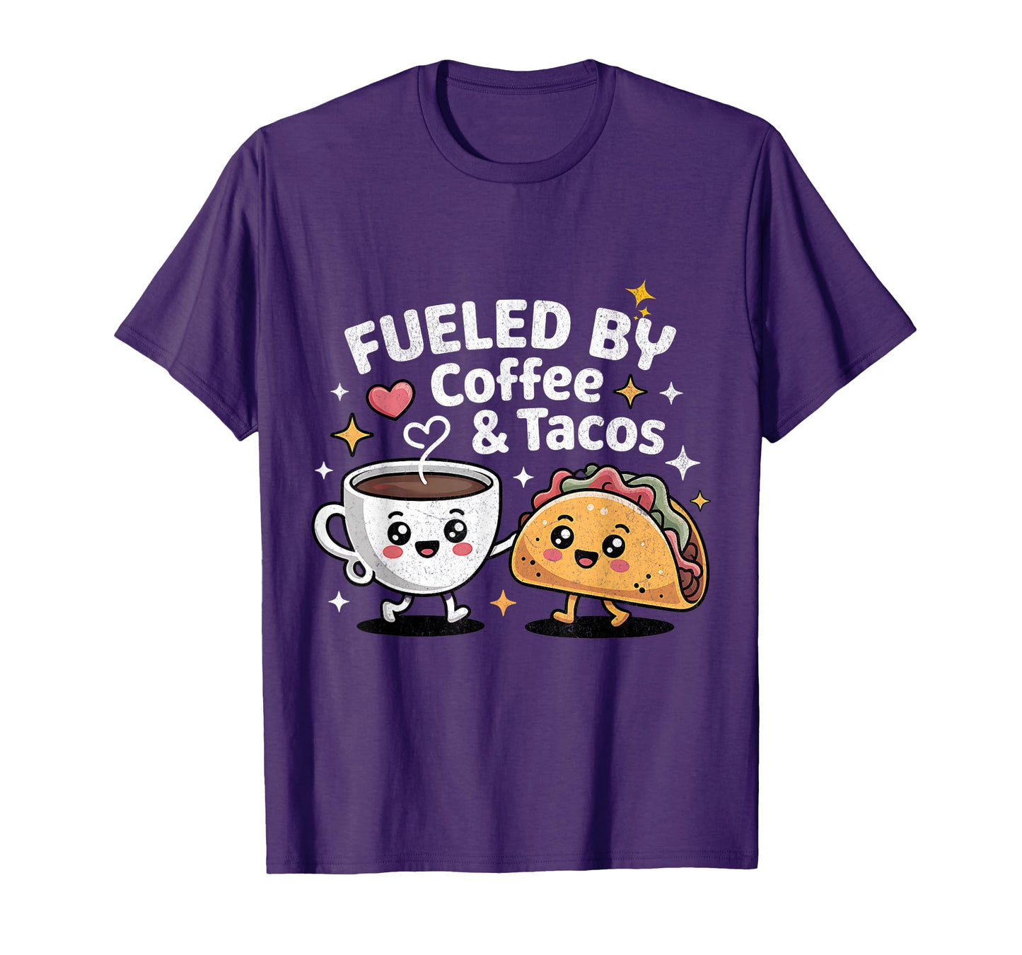 Fueled by Coffee & Tacos Cute Coffee Taco National Taco Day T-Shirt
