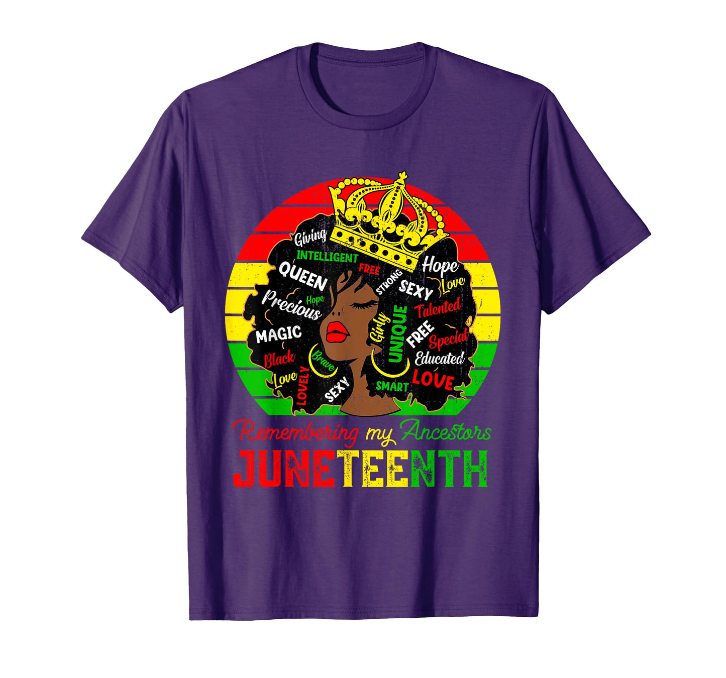 Remembering My Ancestors Juneteenth Celebrate Black Women T-Shirt