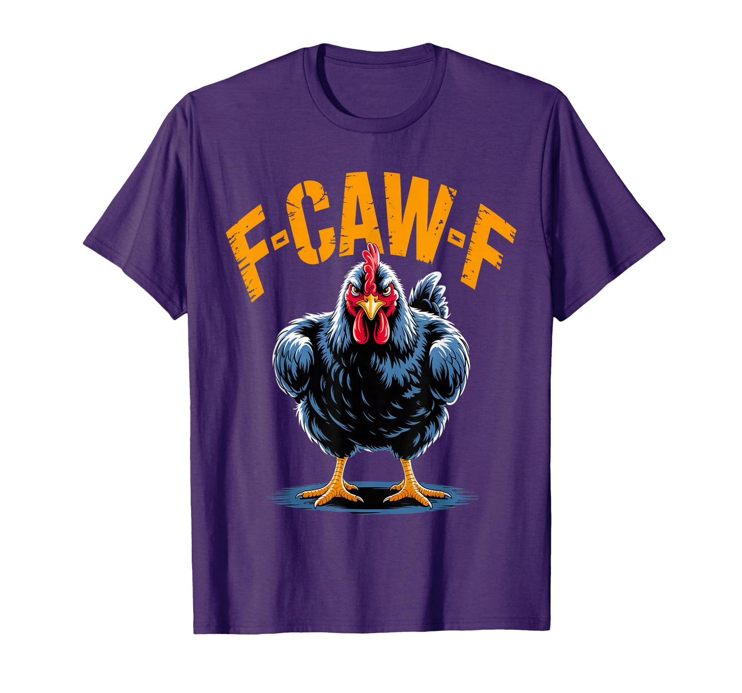 Black Bird Funny Crow F-Caw-F Retro T-Shirt