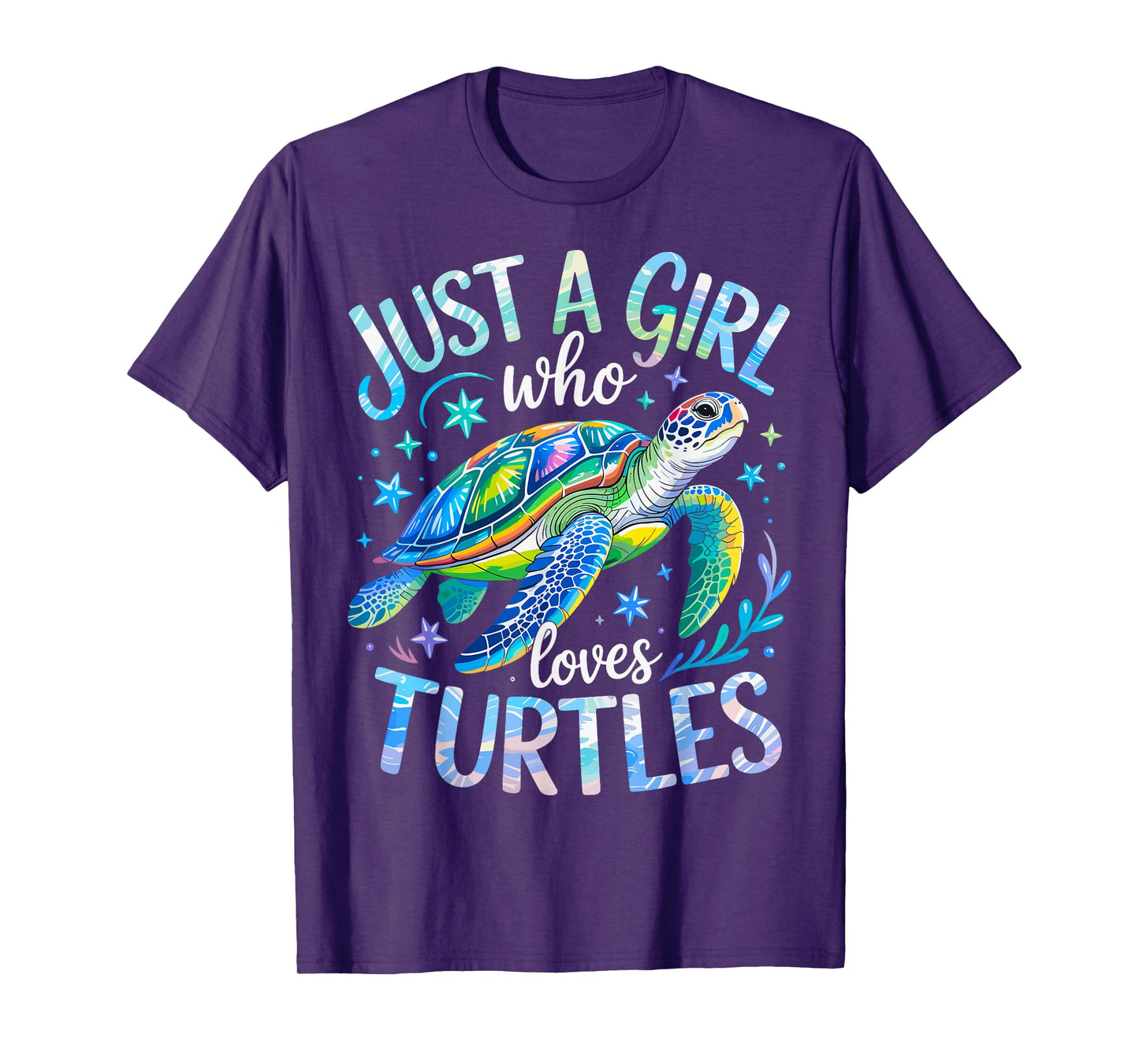 Sea Turtle Cute Just a Girl Who Loves Turtles T-Shirt