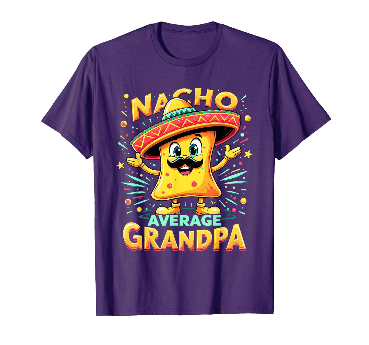 Cinco De Mayo Nacho Average Grandpa Men Funny T-Shirt