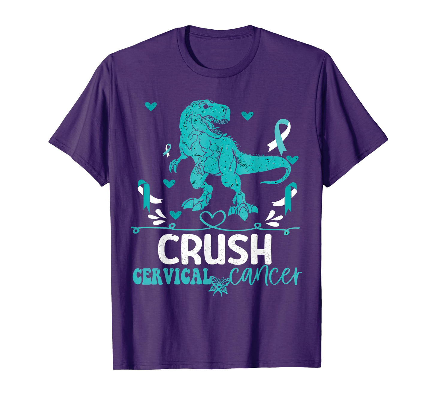 Kids Cervical Cancer Awareness Monster Truck Toddler Boy T-Shirt