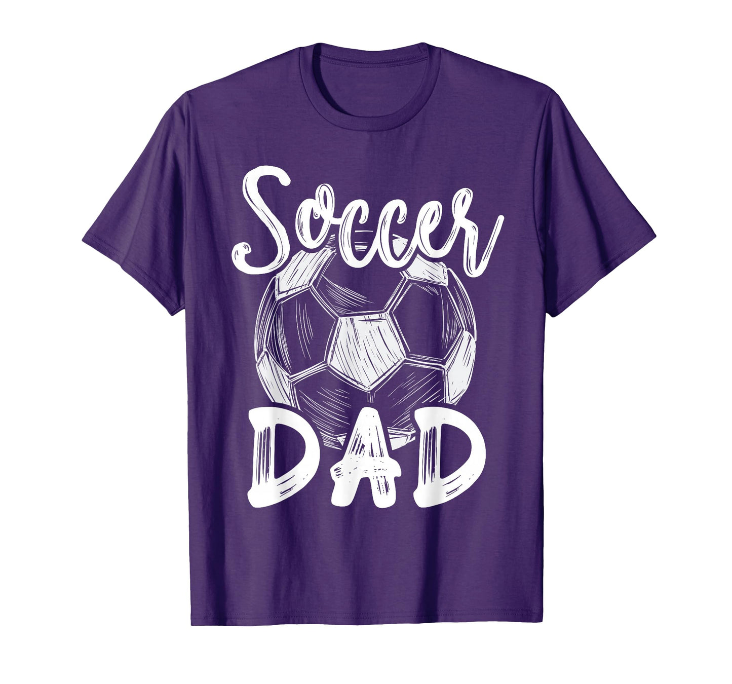 Soccer Dad For Men Family Matching Team Player Soccer Ball T-Shirt