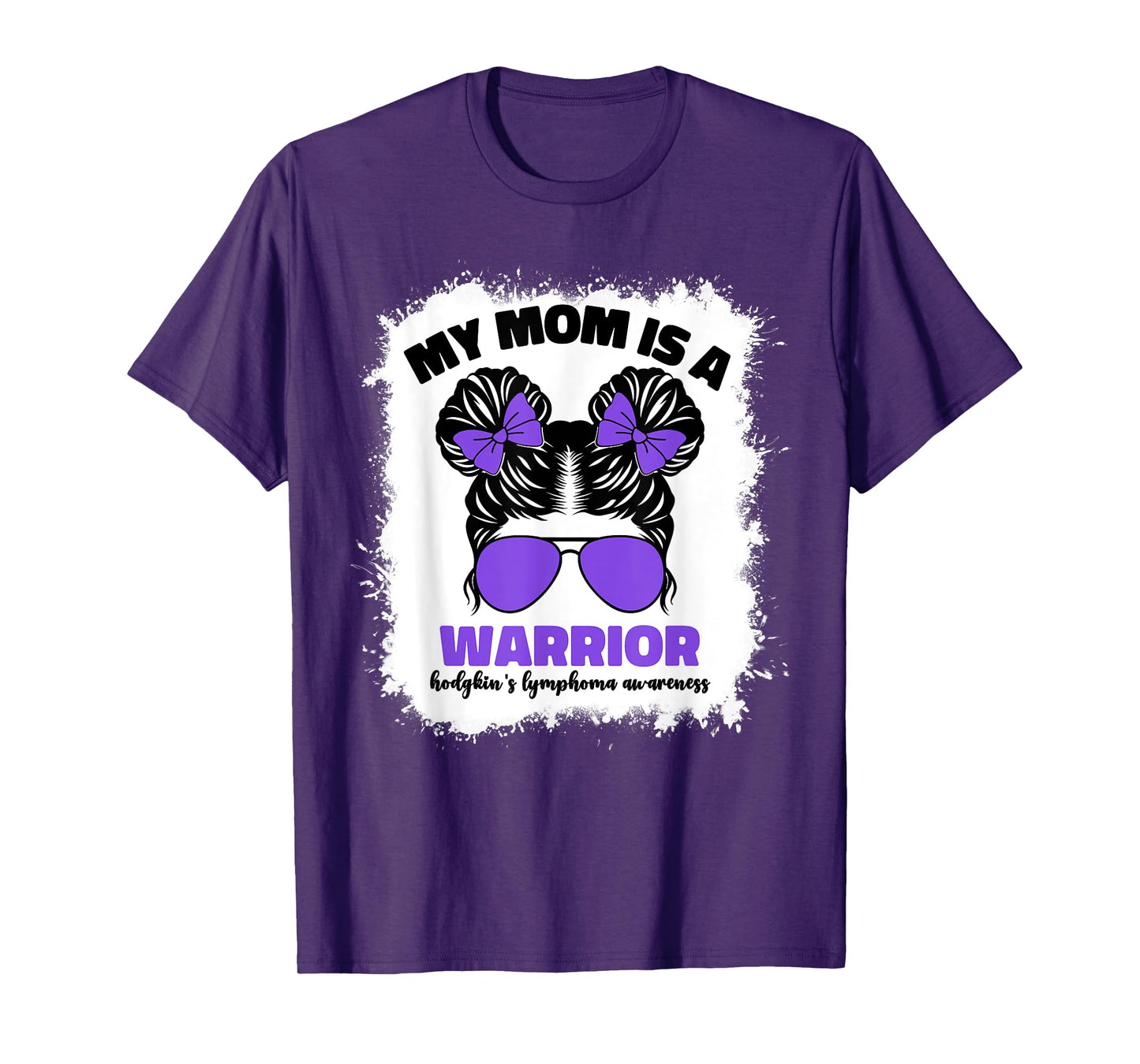 My Mom Is A Warrior Hodgkins Lymphoma Cancer Awareness T-Shirt