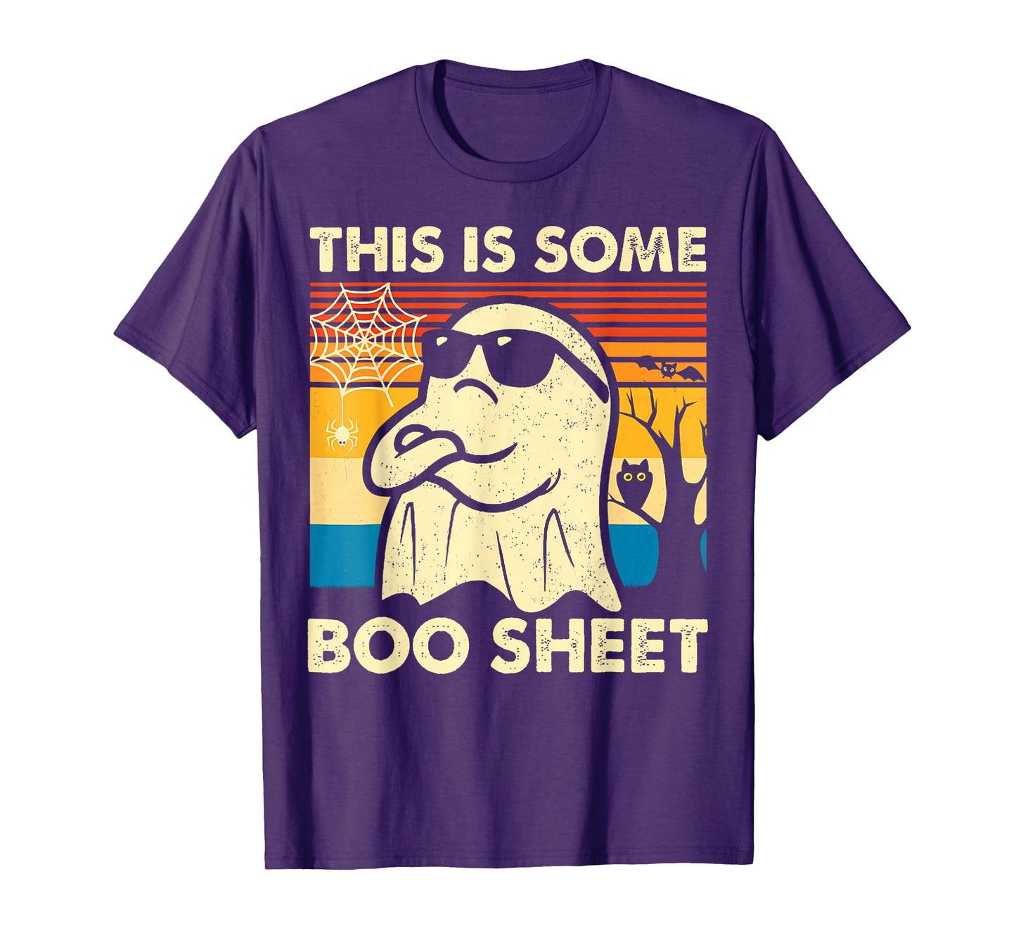 This is Some Boo Sheet Ghost Retro Funny Halloween Men Women T-Shirt