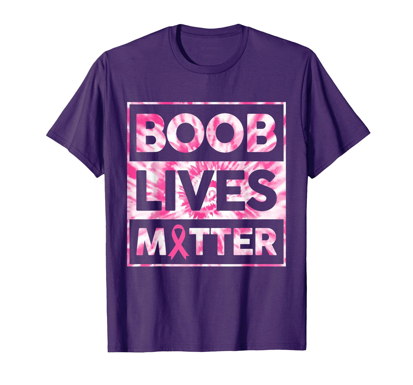 Boob Lives Matter Pink Warrior Breast Cancer Awareness Month T-Shirt
