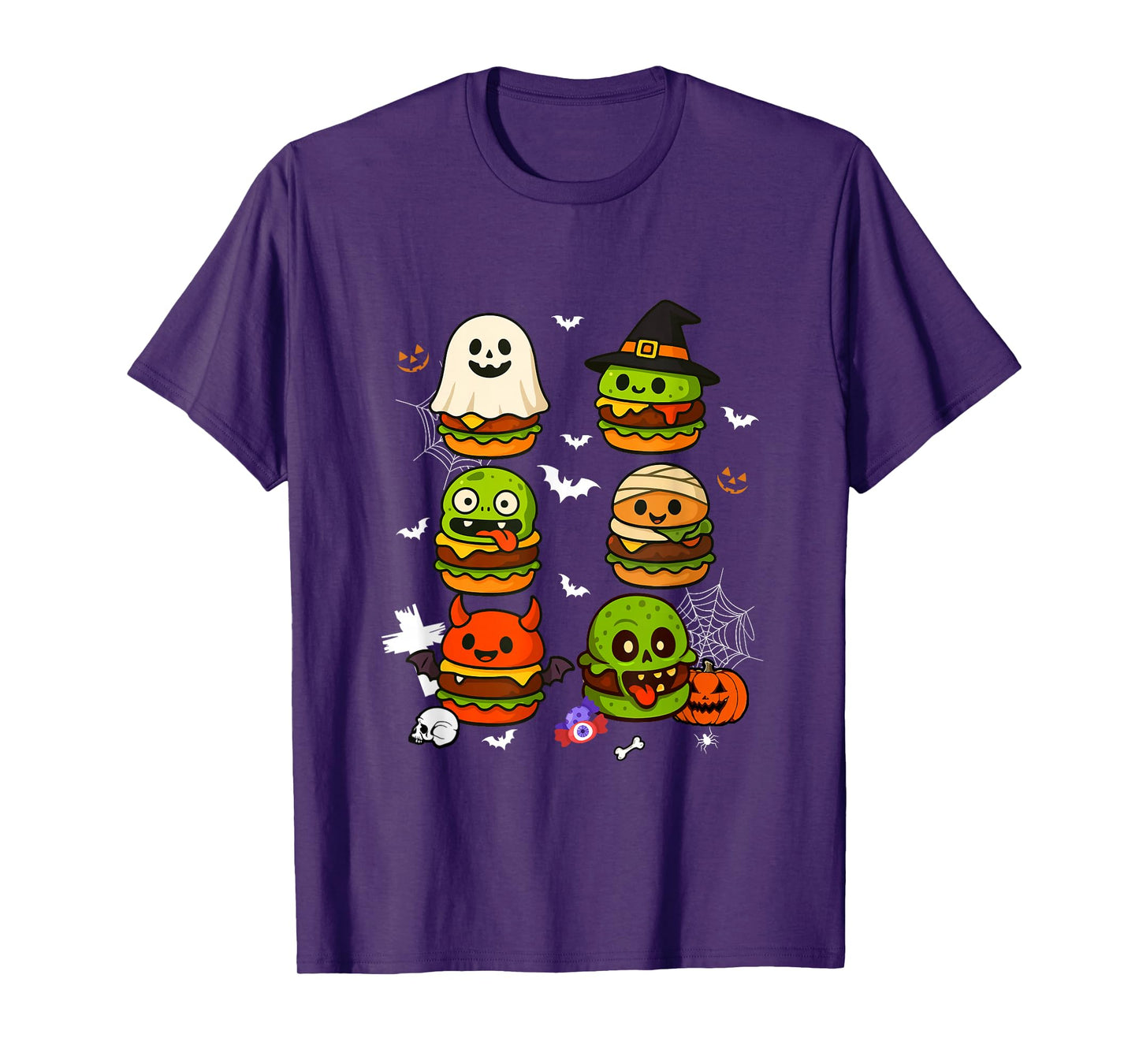 Horror Hamburgers Collection Boo Witch Zombie Halloween T-Shirt