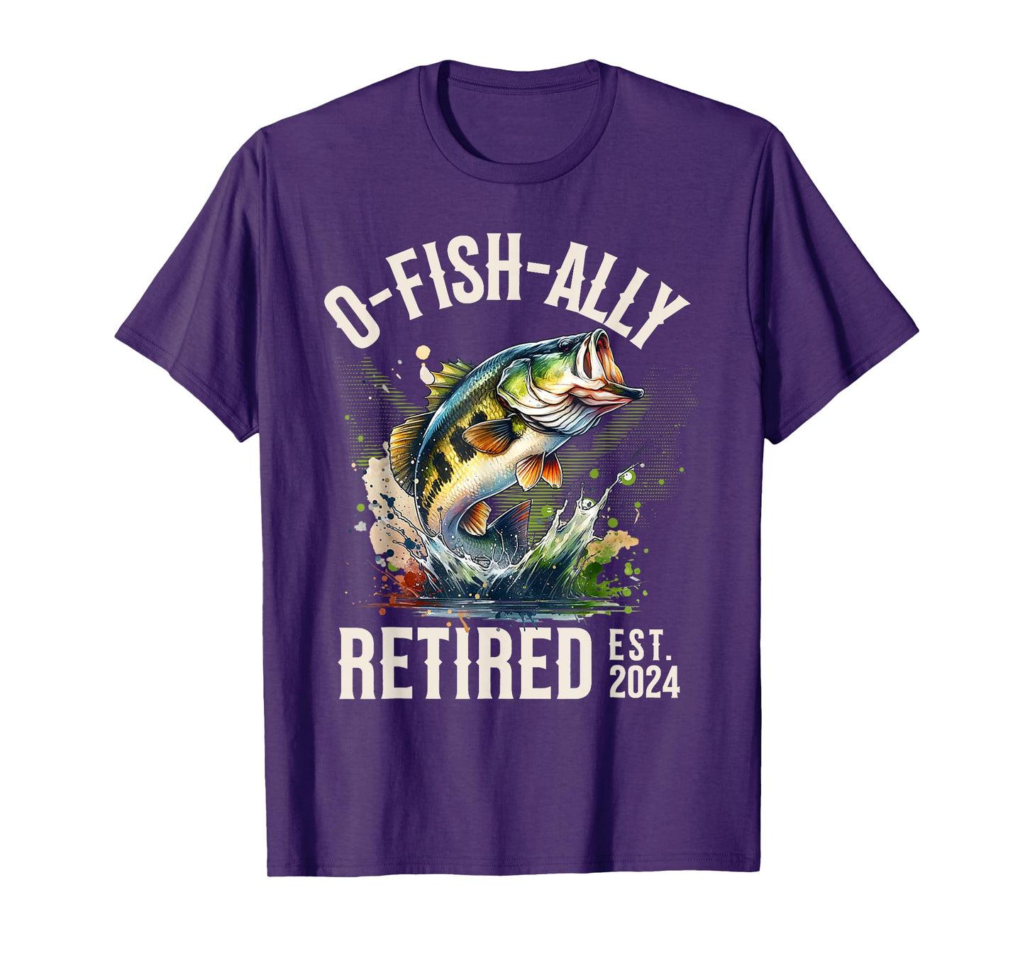 Fisherman Fishing Retirement Gift O-Fish-Ally Retired T-Shirt