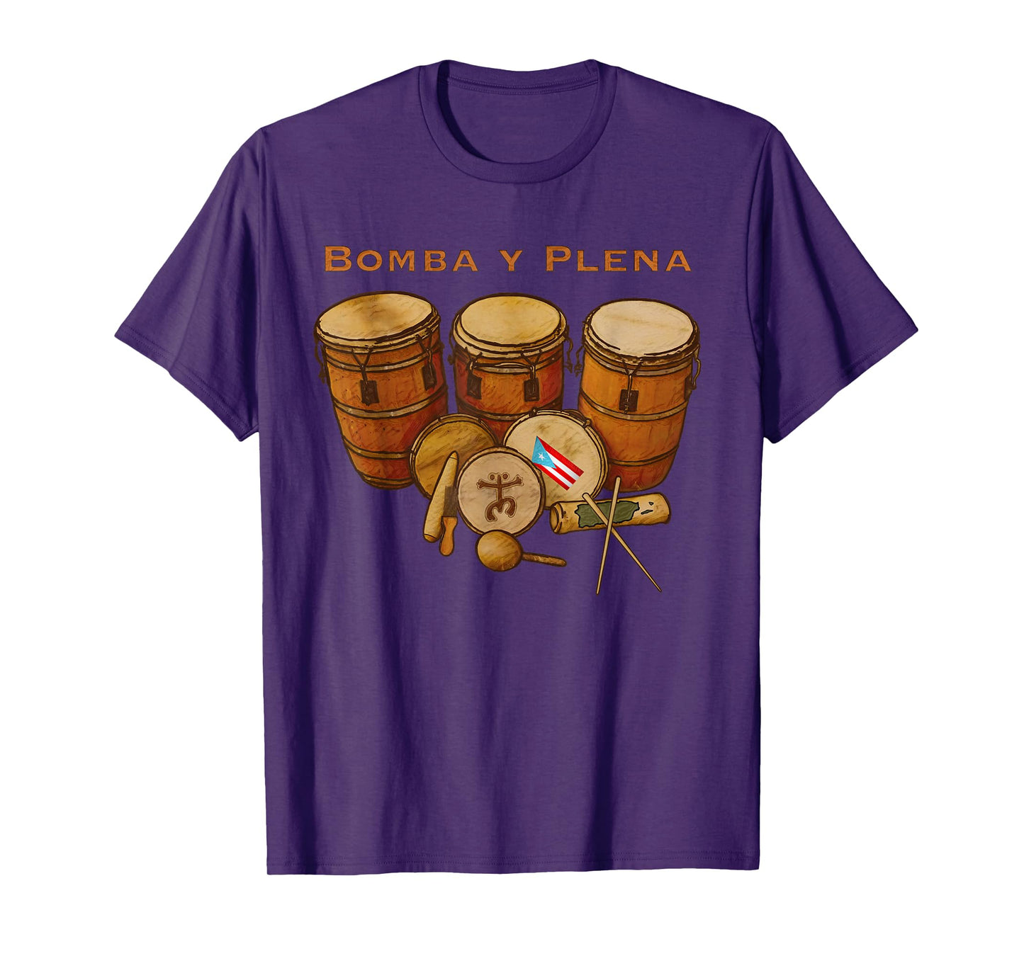 Puerto Rico Bomba y Plena Boricua T-Shirt