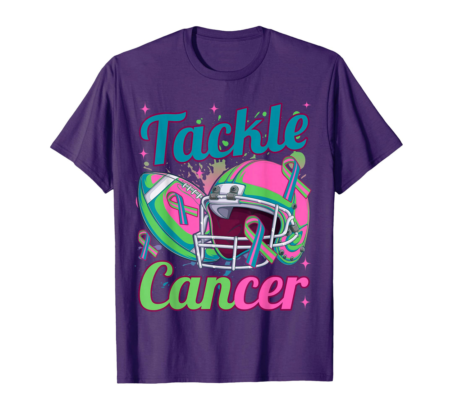 Tackle Metastatic Breast Cancer Awareness Football Women T-Shirt