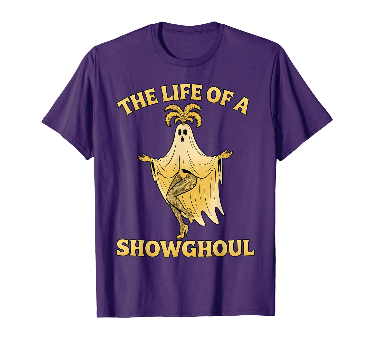 The Life of a Showghoul, Halloween Showgirl, Spooky Music T-Shirt