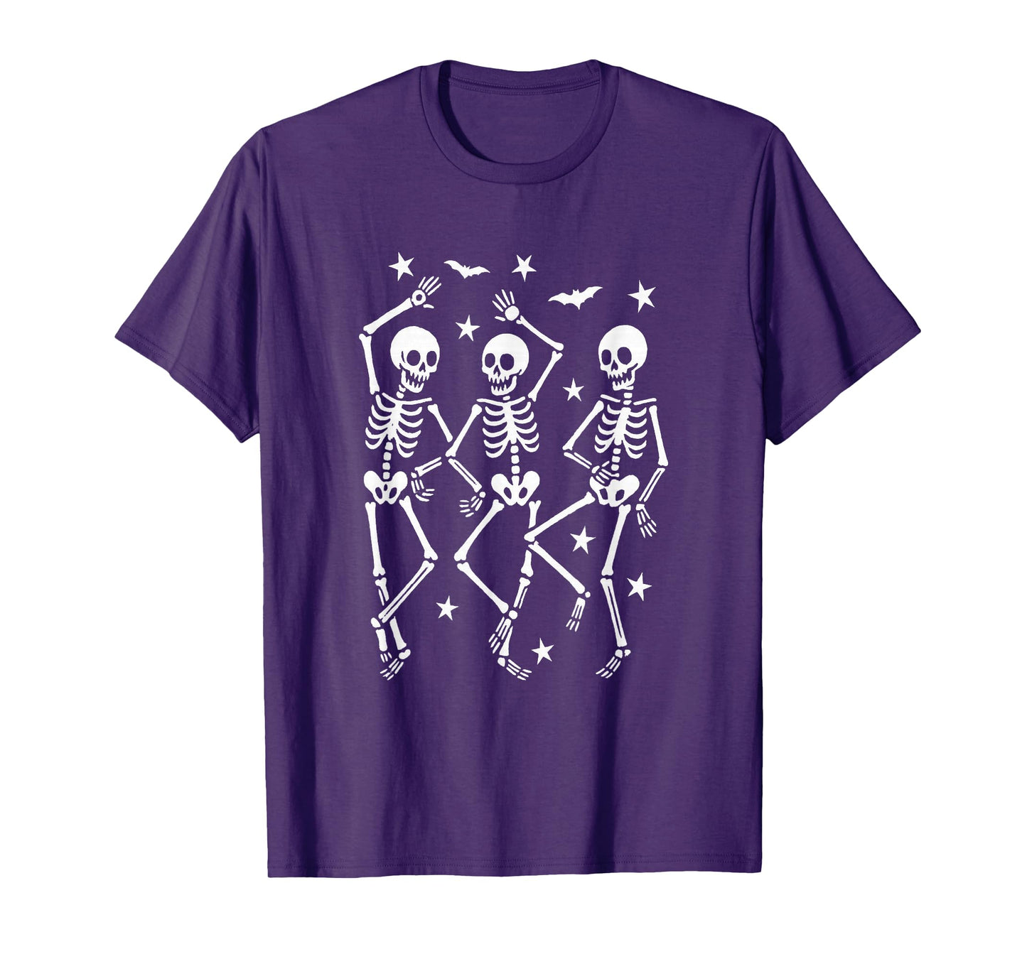 Dancing Skeletons Funny Spooky Halloween Costume T-Shirt