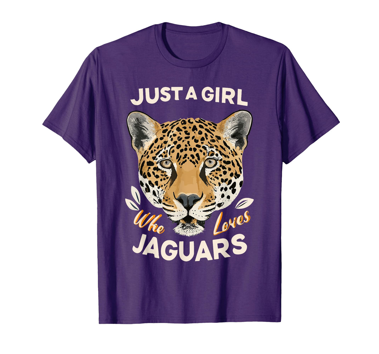 Just A Girl Who Loves Jaguars Big Cat Lover Print Graphic T-Shirt